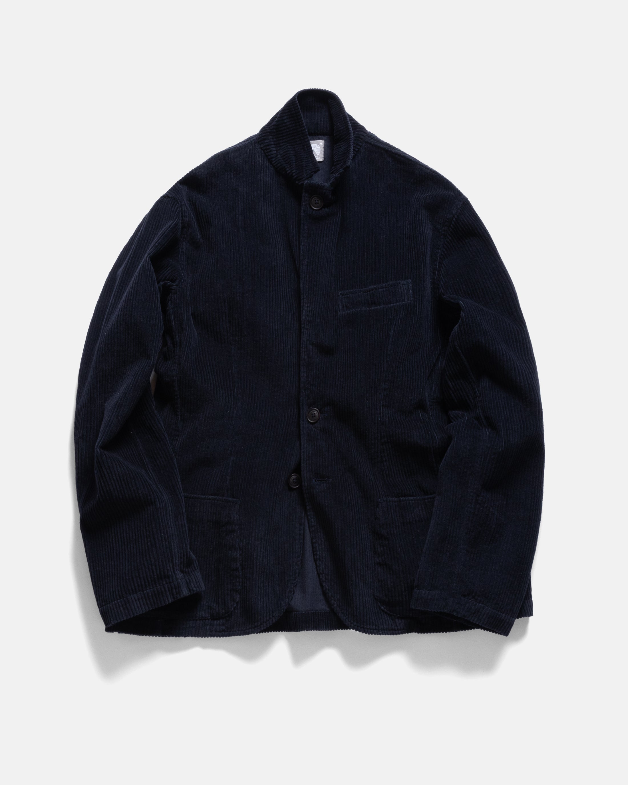 COSTA SINGLE BREASTED BLAZER - MIDNIGHT NAVY COTTON CORDUROY