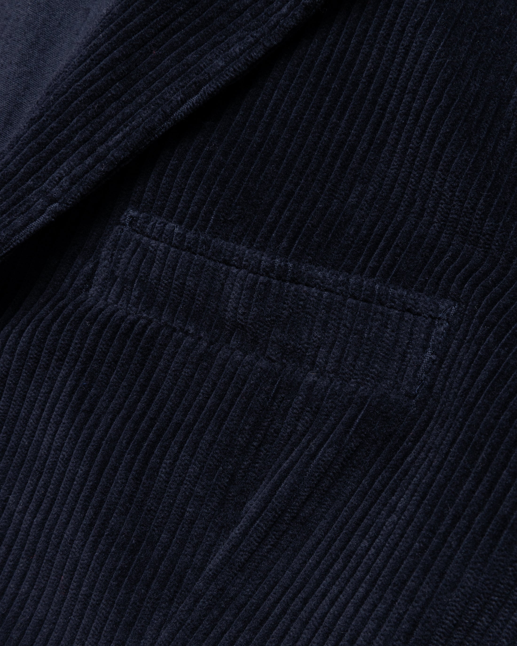 COSTA SINGLE BREASTED BLAZER - MIDNIGHT NAVY COTTON CORDUROY