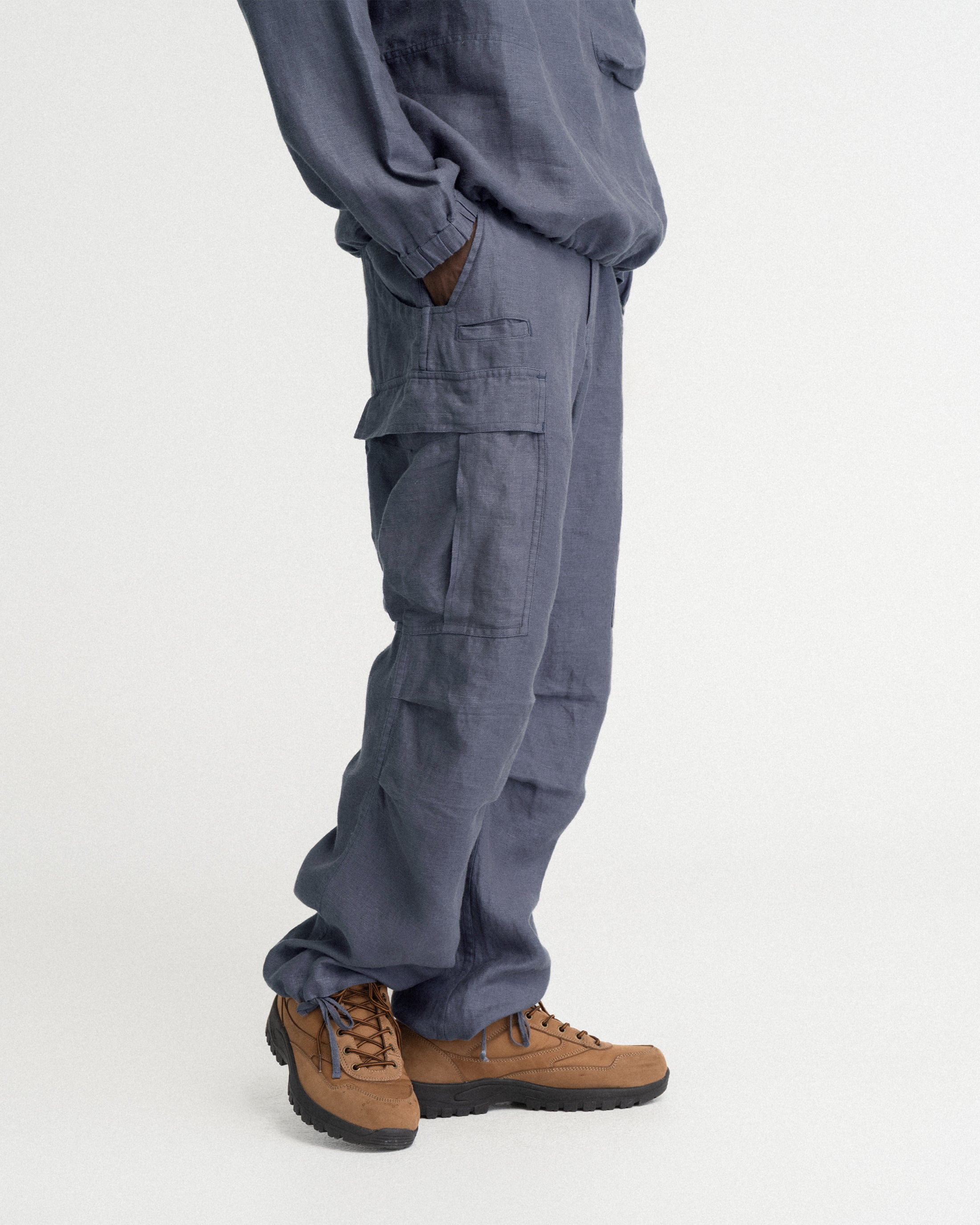 TAC UTILITY CARGO PANT - TURBULENCE SLATE LINEN TWILL