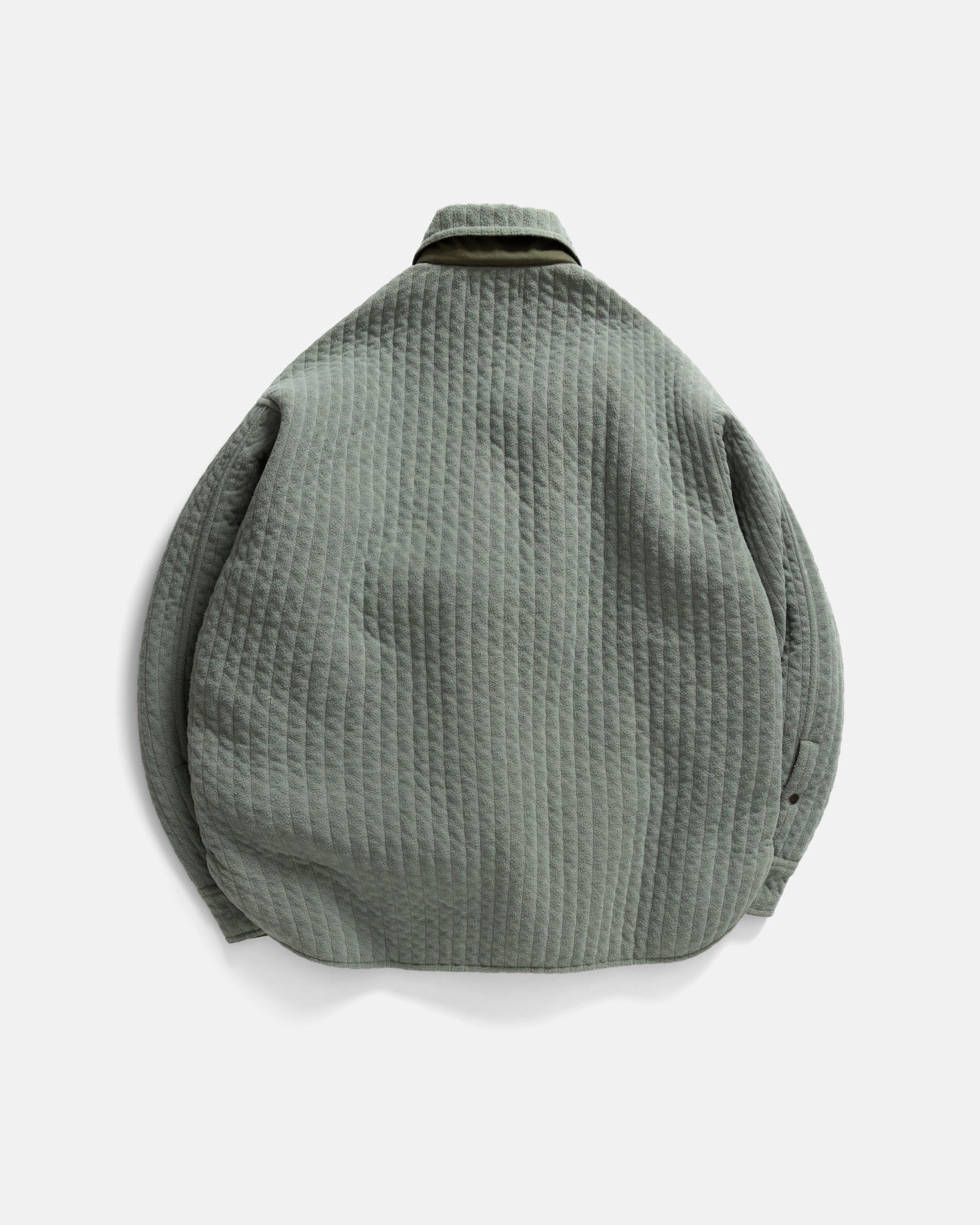 OUTWORKER SHIRT - OREGANO QUILTED BRUSHED PILE DOUBLE FACE COTTON