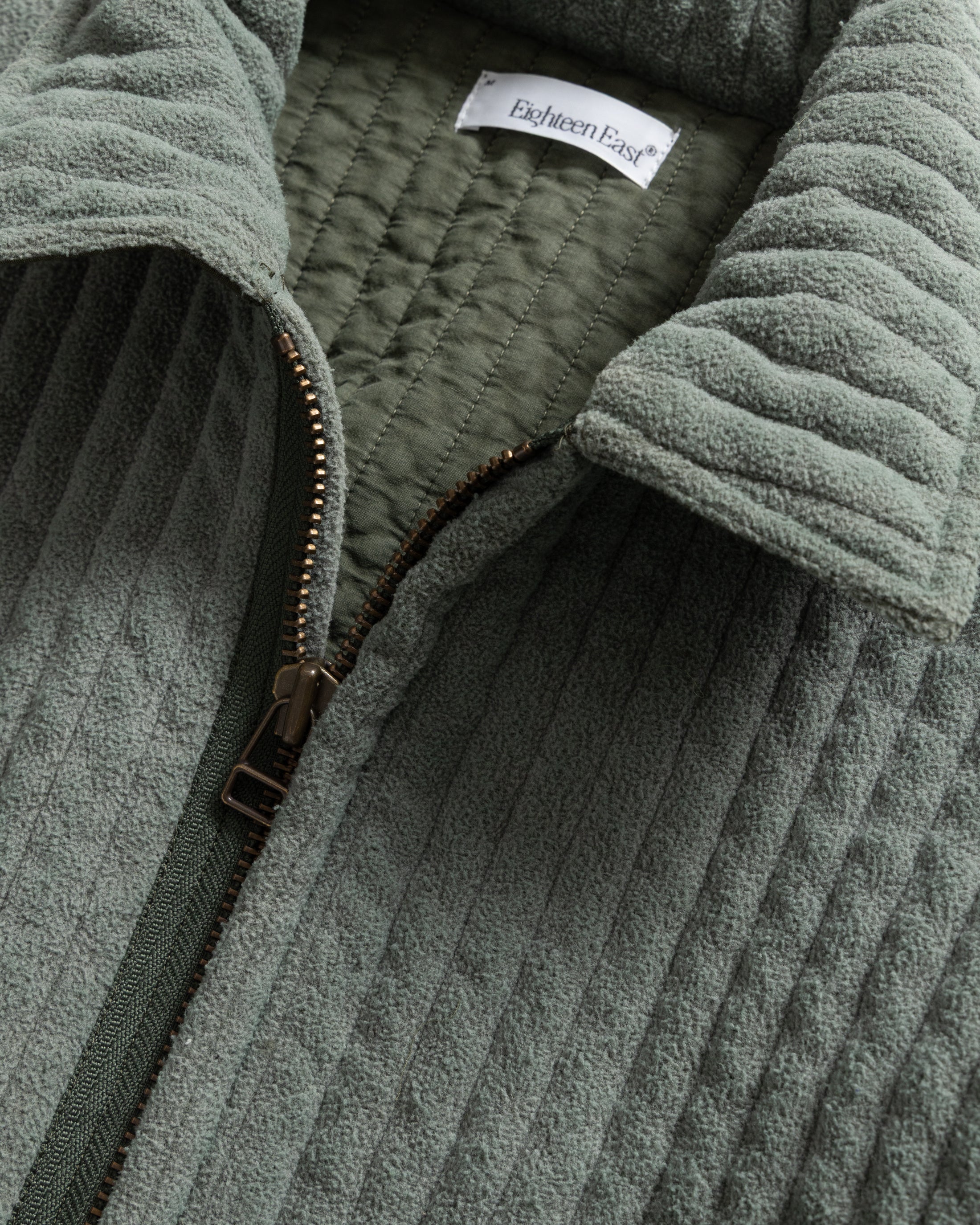 OUTWORKER SHIRT - OREGANO QUILTED BRUSHED PILE DOUBLE FACE COTTON