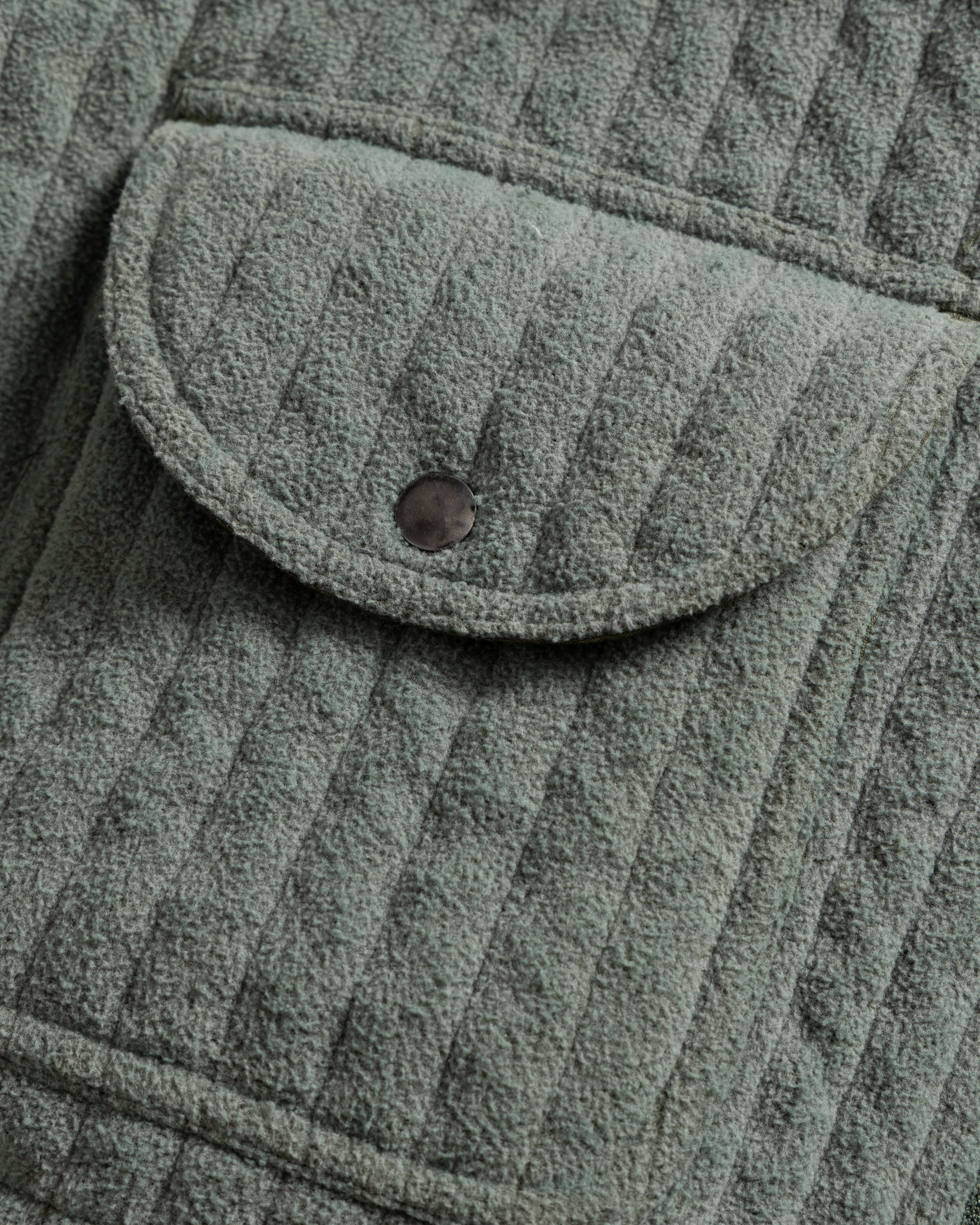 OUTWORKER SHIRT - OREGANO QUILTED BRUSHED PILE DOUBLE FACE COTTON