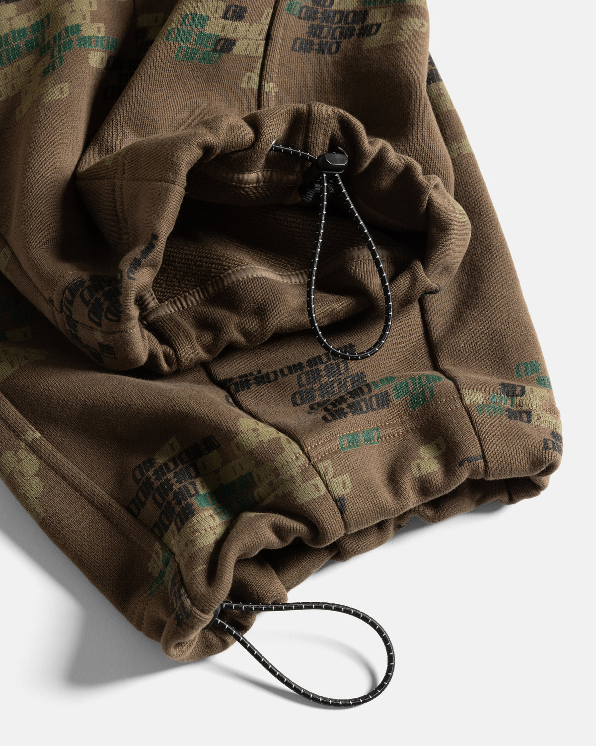 A# ARROTT SWEATPANT - HAND SCREENED WOODLAND A# CAMO 19oz. ALL COTTON LOOPBACK TERRY FLEECE