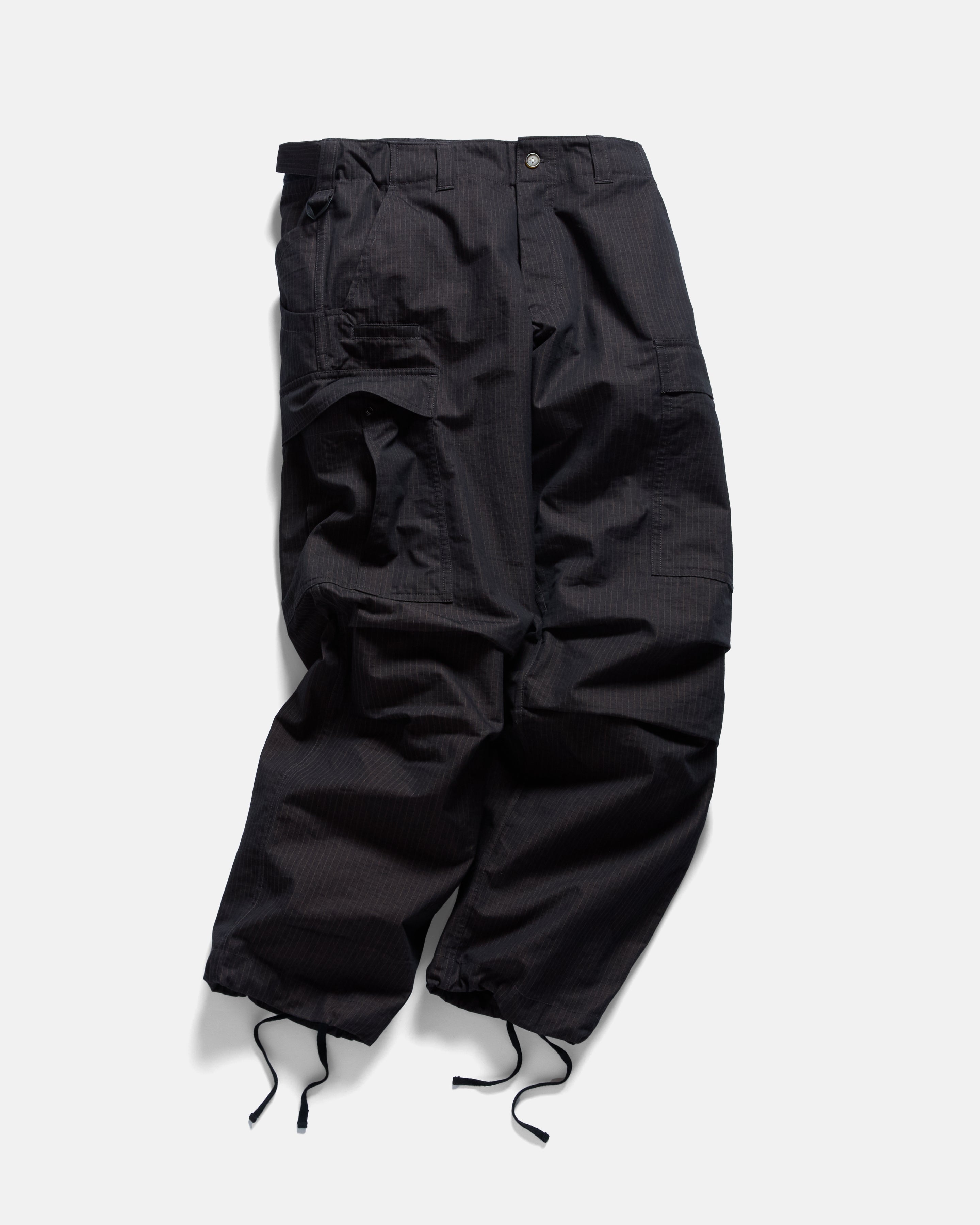 TAC UTILITY CARGO PANT - BLACK / KHAKI DOUBLE-DYE COTTON/NYLON RIPSTOP