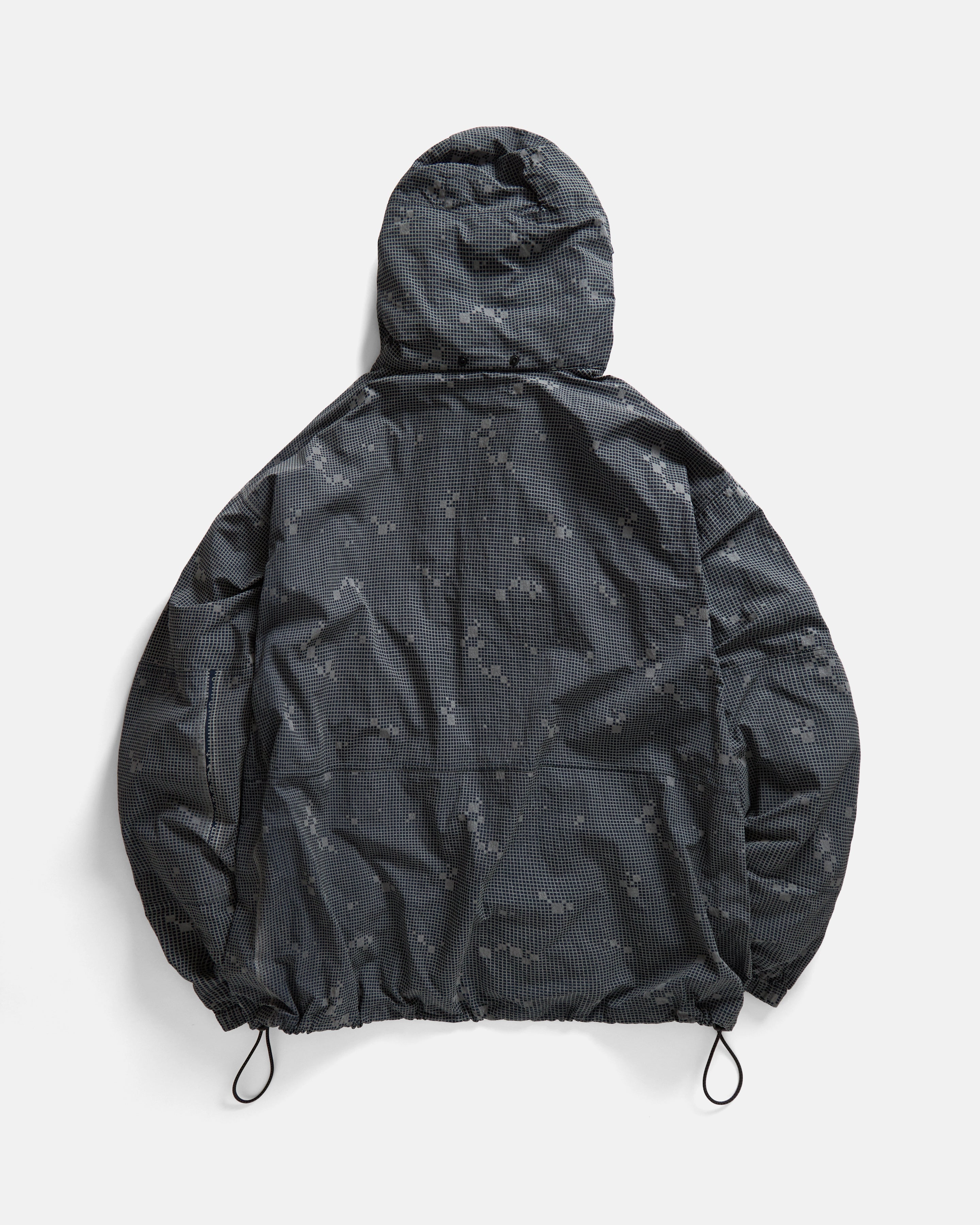 PACIS FULL ZIP SHELL - NAVY / 3M REFLECTIVE SILVER HAND SCREENED NYLON