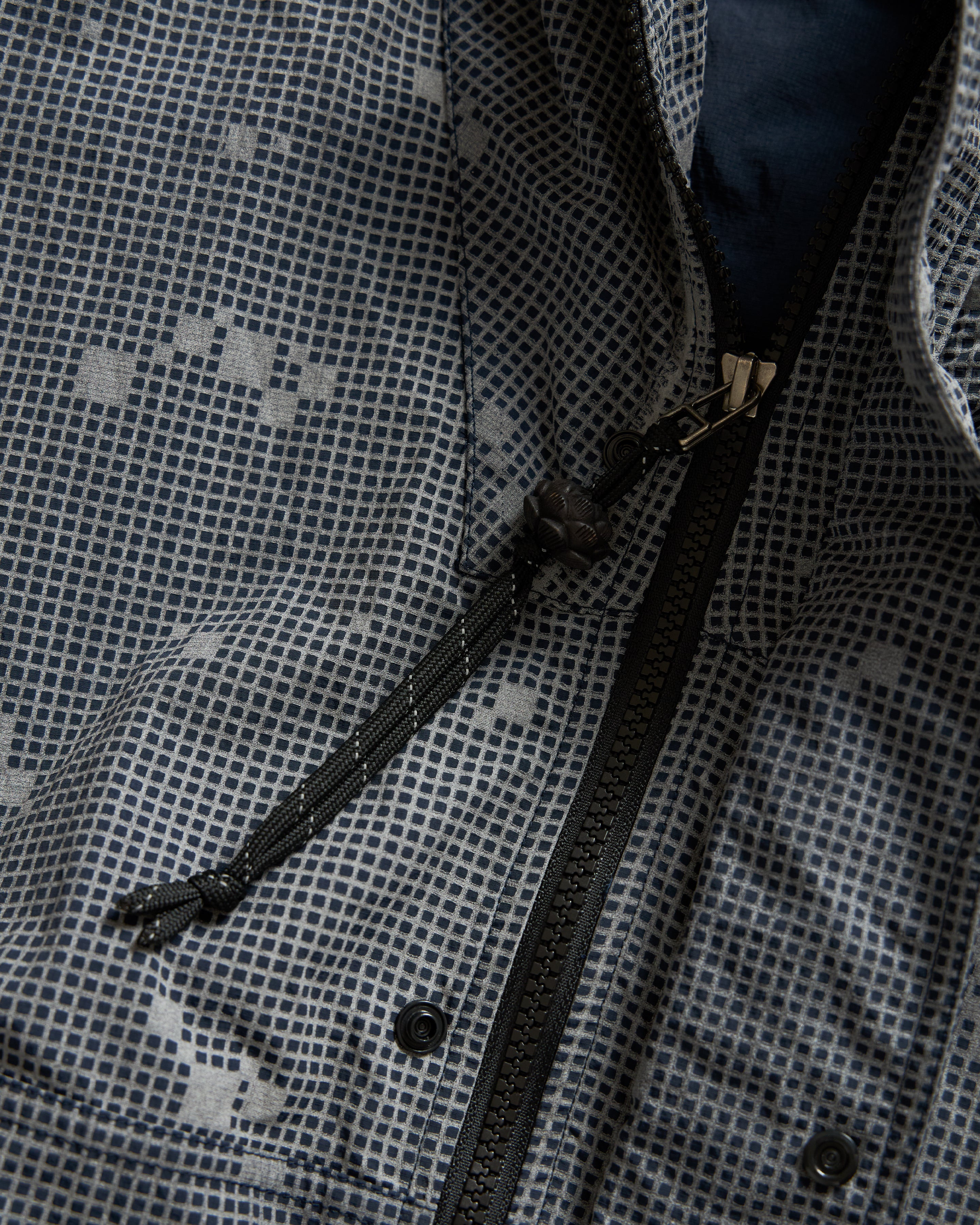 PACIS FULL ZIP SHELL - NAVY / 3M REFLECTIVE SILVER HAND SCREENED NYLON