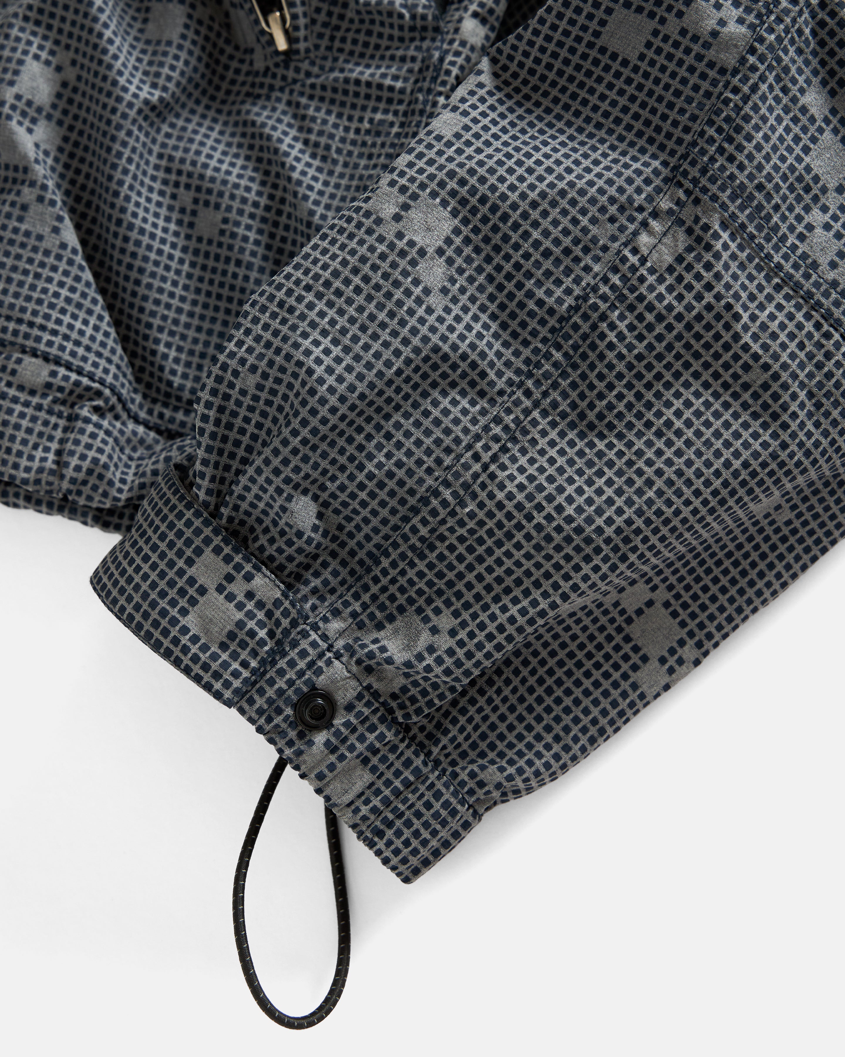 PACIS FULL ZIP SHELL - NAVY / 3M REFLECTIVE SILVER HAND SCREENED NYLON