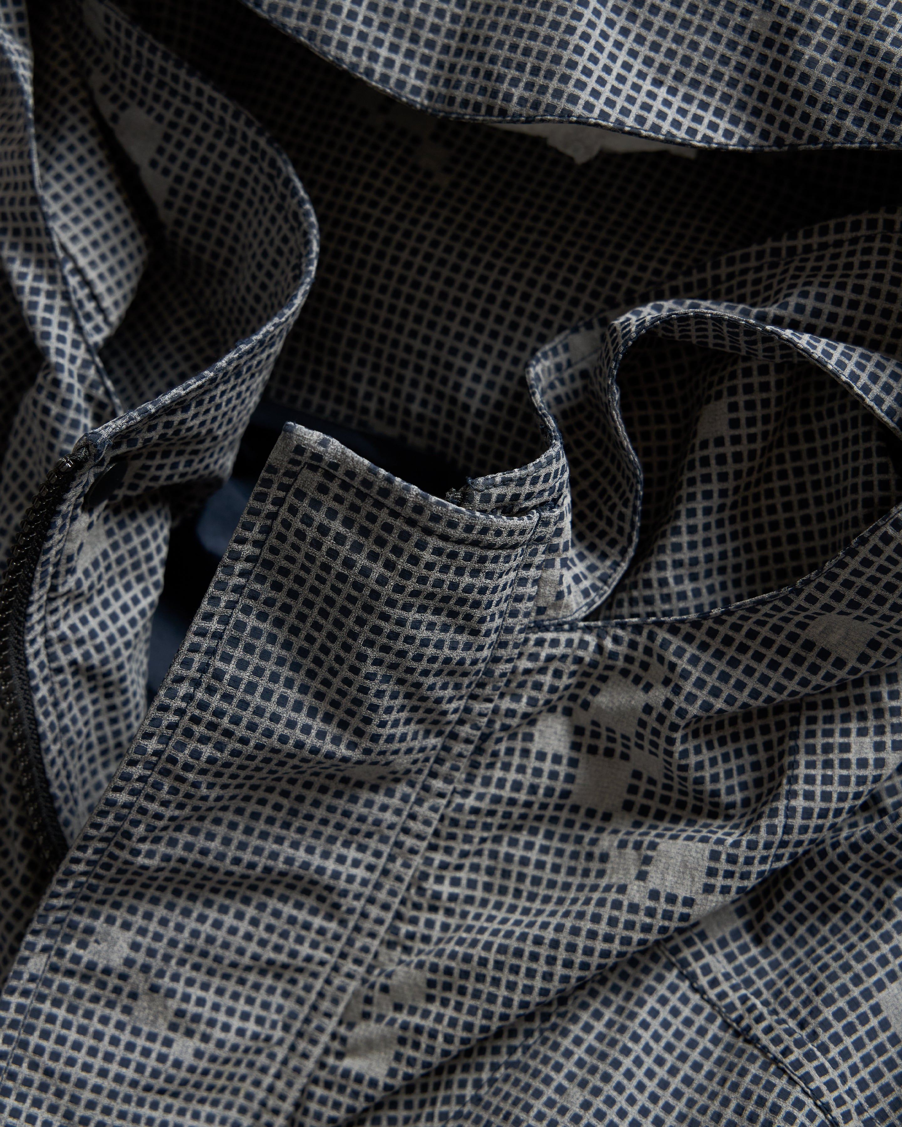 PACIS FULL ZIP SHELL - NAVY / 3M REFLECTIVE SILVER HAND SCREENED NYLON