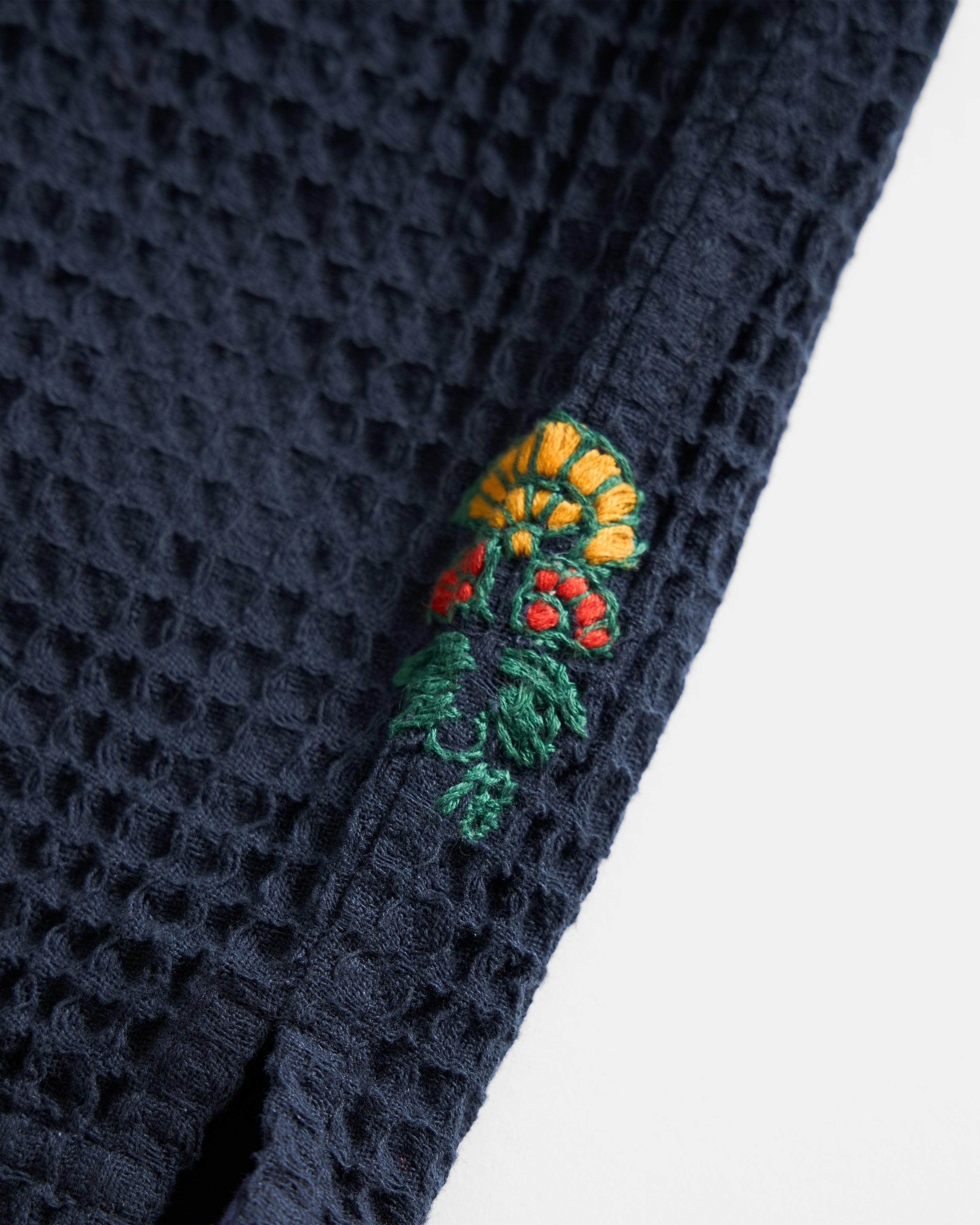 PETER SS POLO - BLUE GRAPHITE WOVEN COTTON THERMAL