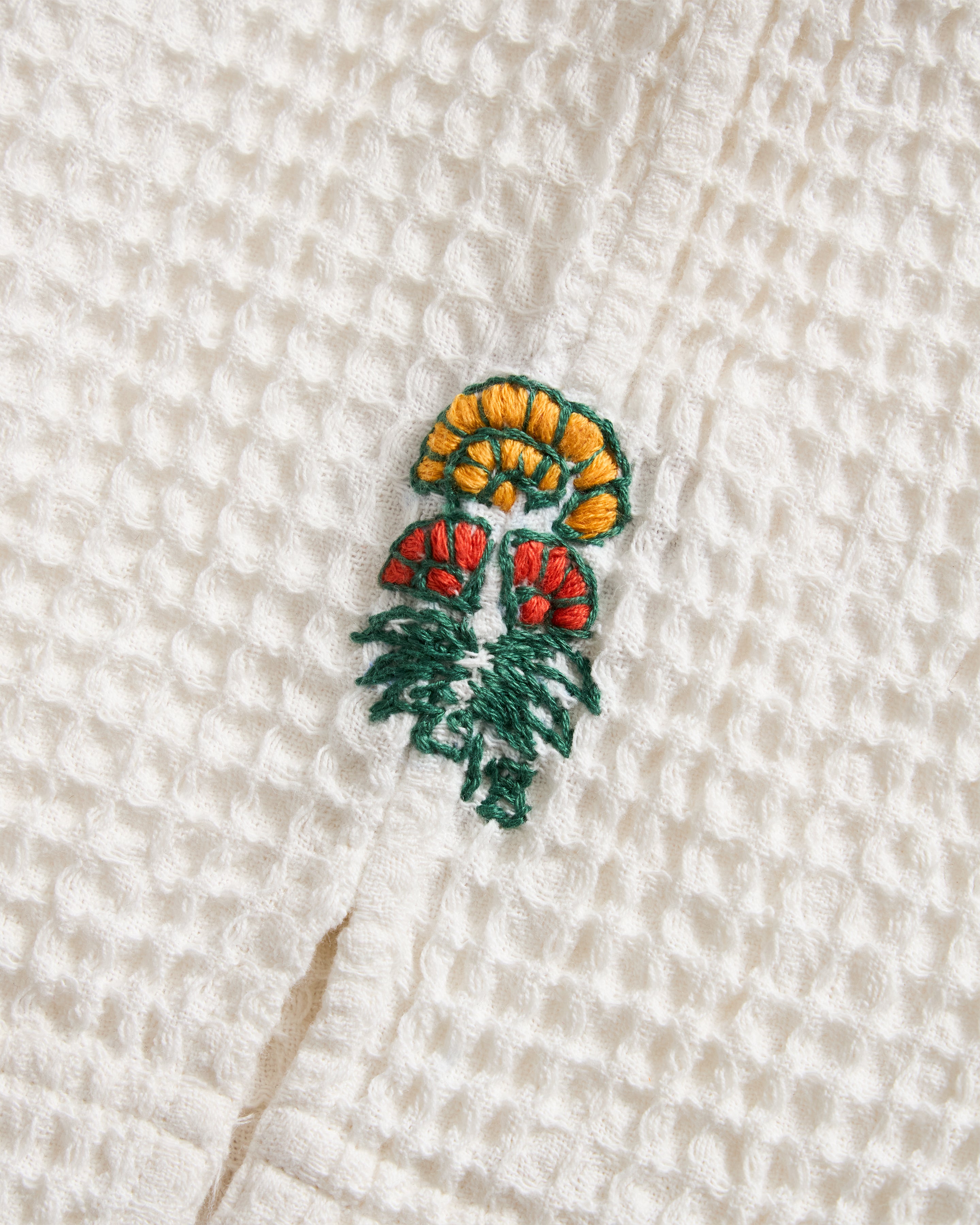 PETER SS POLO - SALT WOVEN COTTON THERMAL