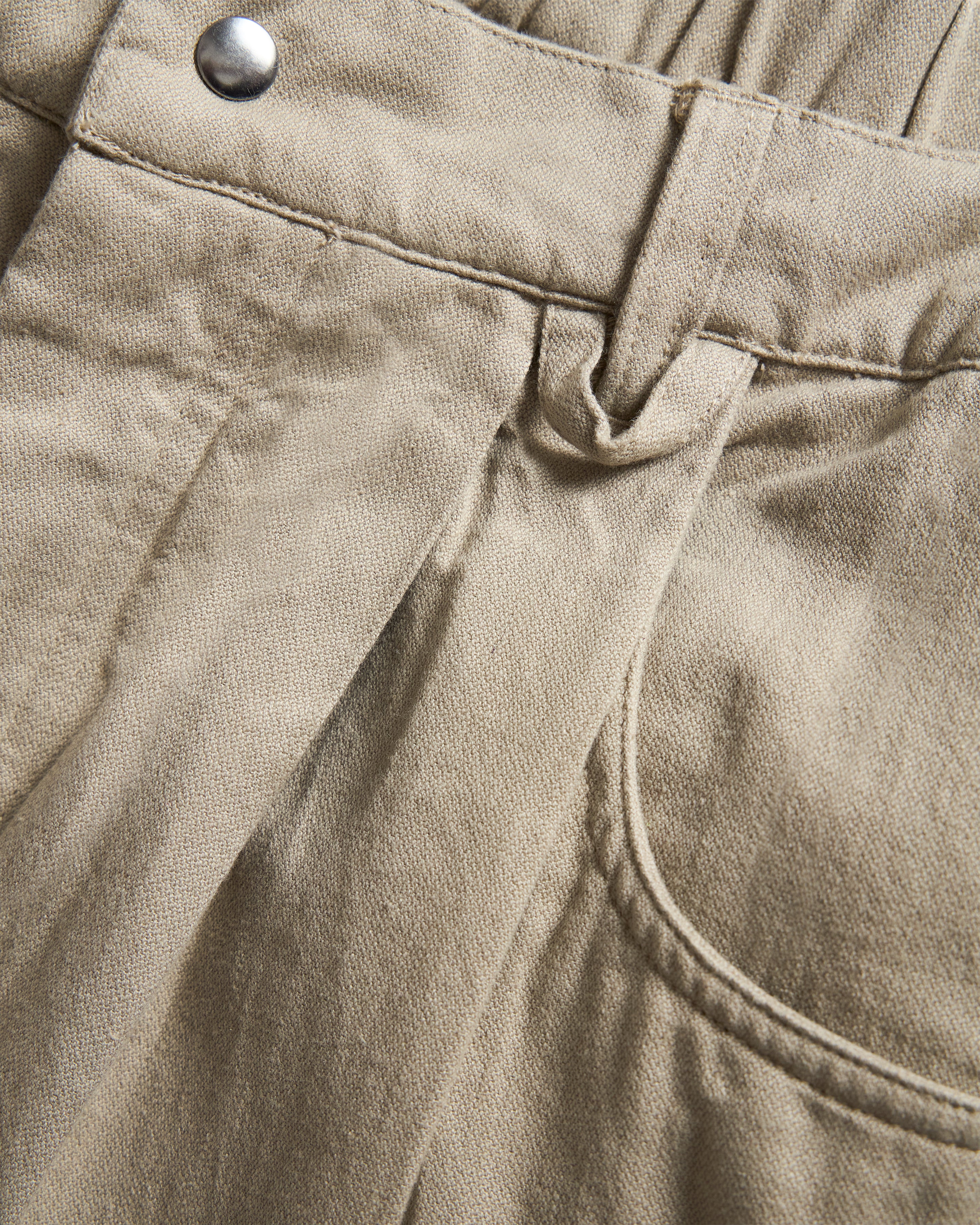 PIEGA DOUBLE PLEATED PANT - FADED KHAKI COTTON BARLEYCORN