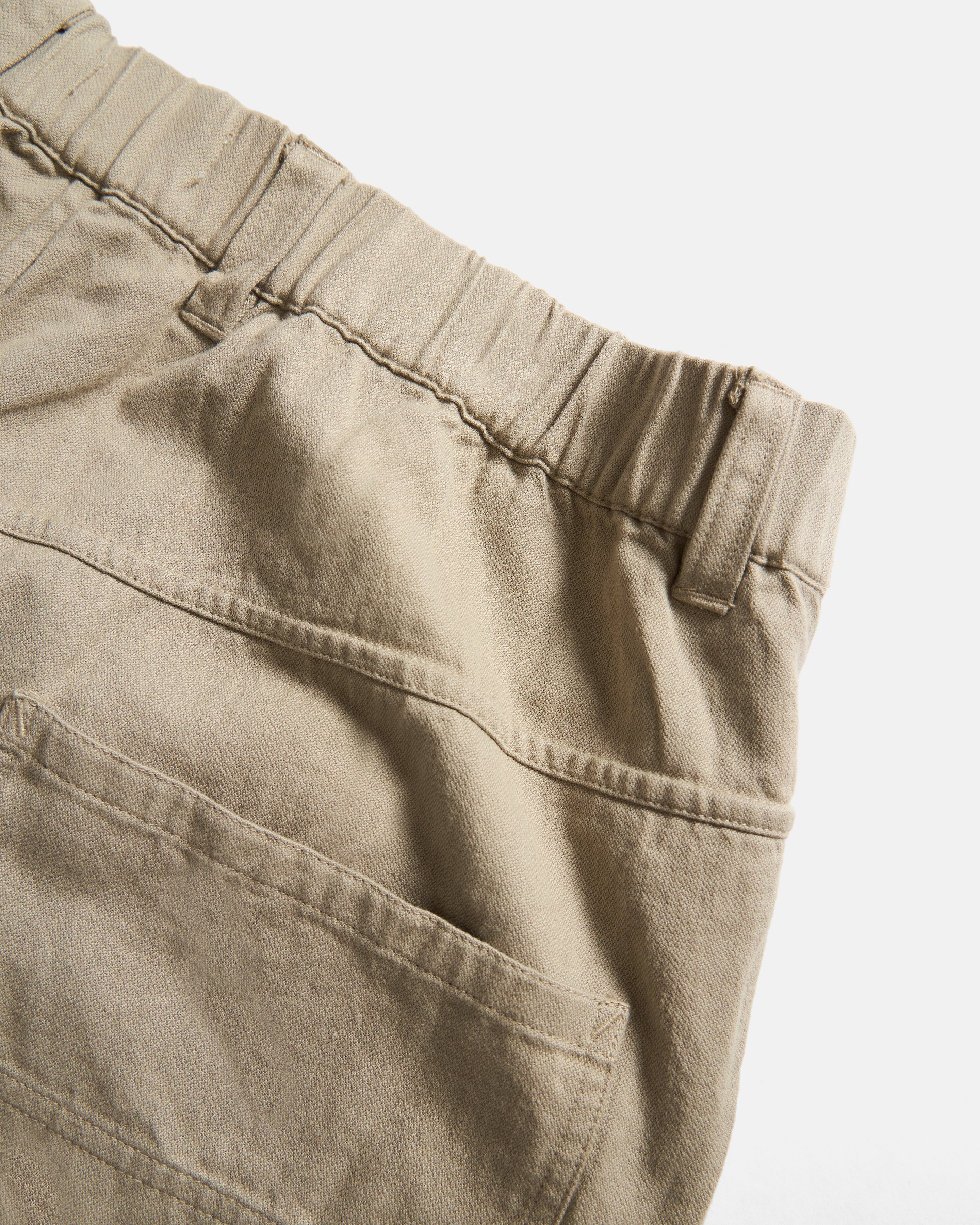 PIEGA DOUBLE PLEATED PANT - FADED KHAKI COTTON BARLEYCORN