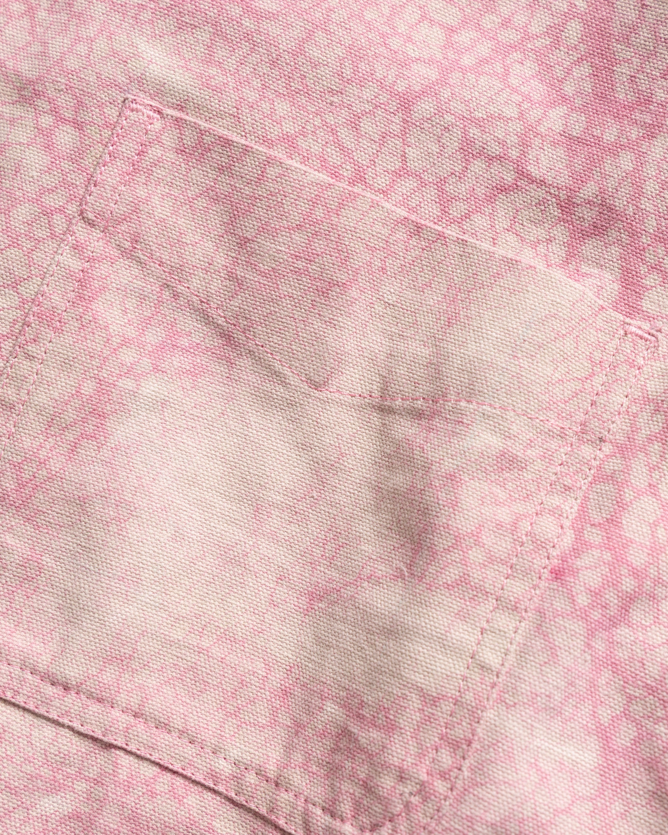 WOLF BUTTON-DOWN SHIRT - PINK DABU DYED HEAVY OXFORD CLOTH