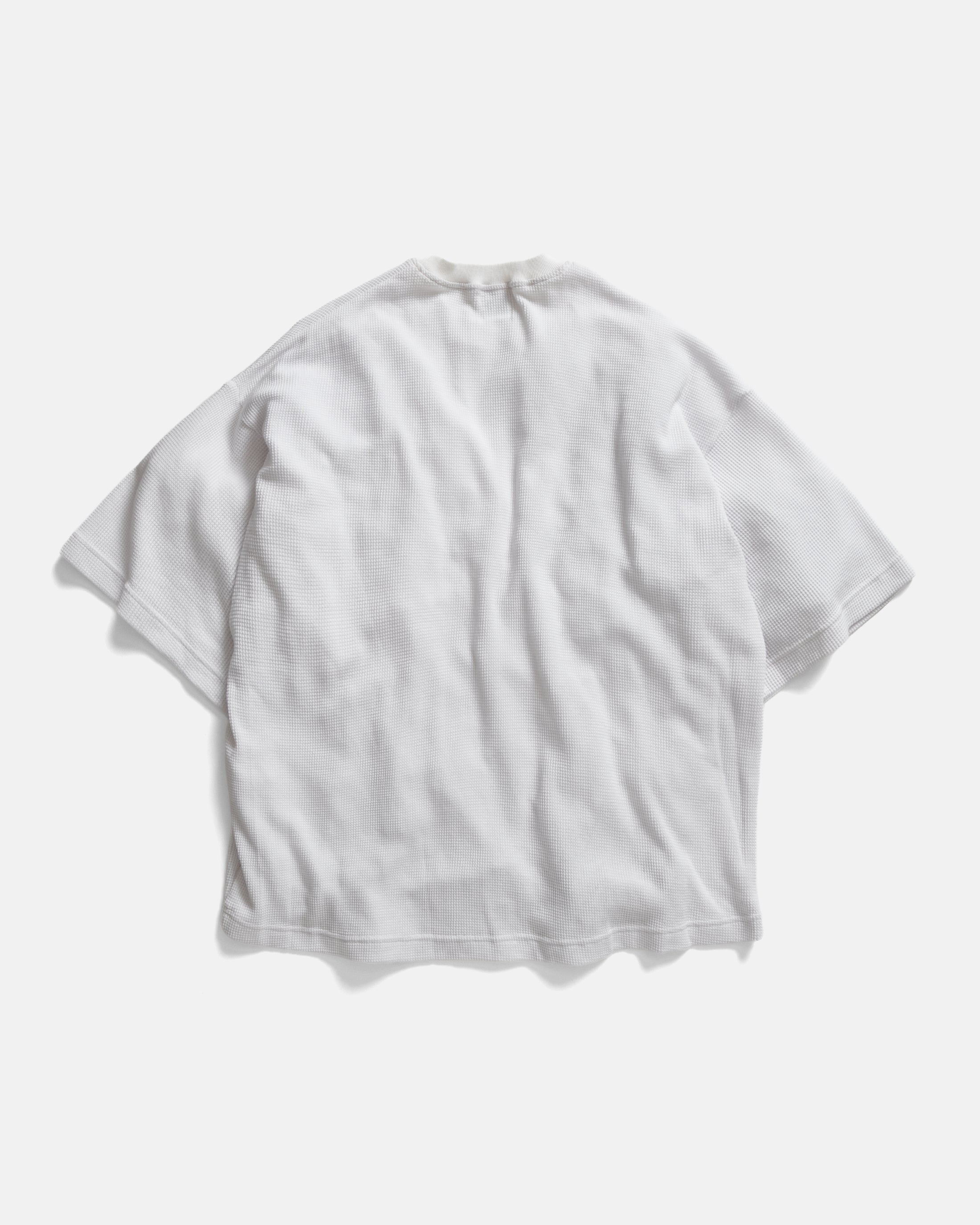 HIROCK LTE HALF SLEEVE CREWNECK - WHITE TECH COTTON LIGHTWEIGHT THERMAL