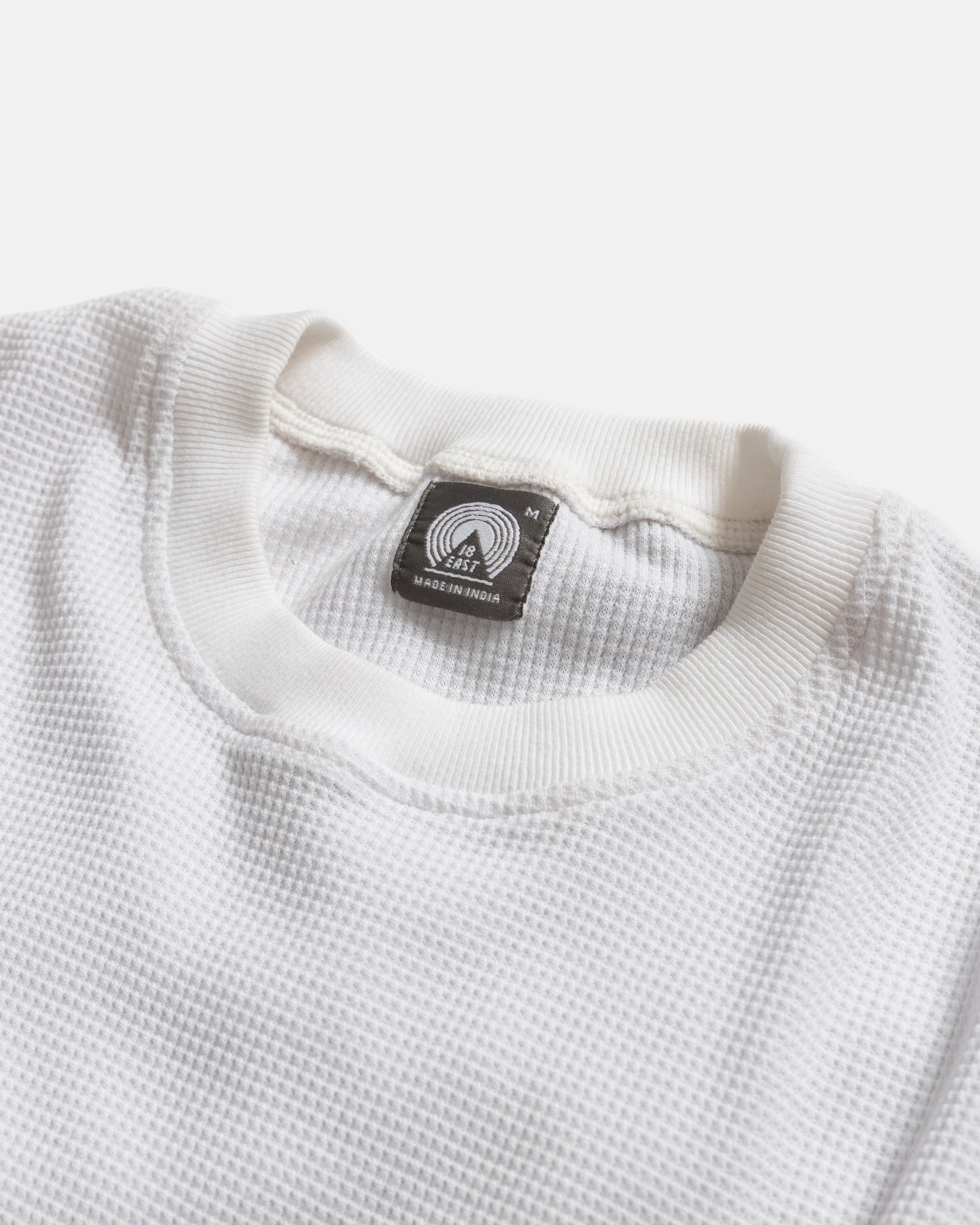 HIROCK LTE HALF SLEEVE CREWNECK - WHITE TECH COTTON LIGHTWEIGHT THERMAL