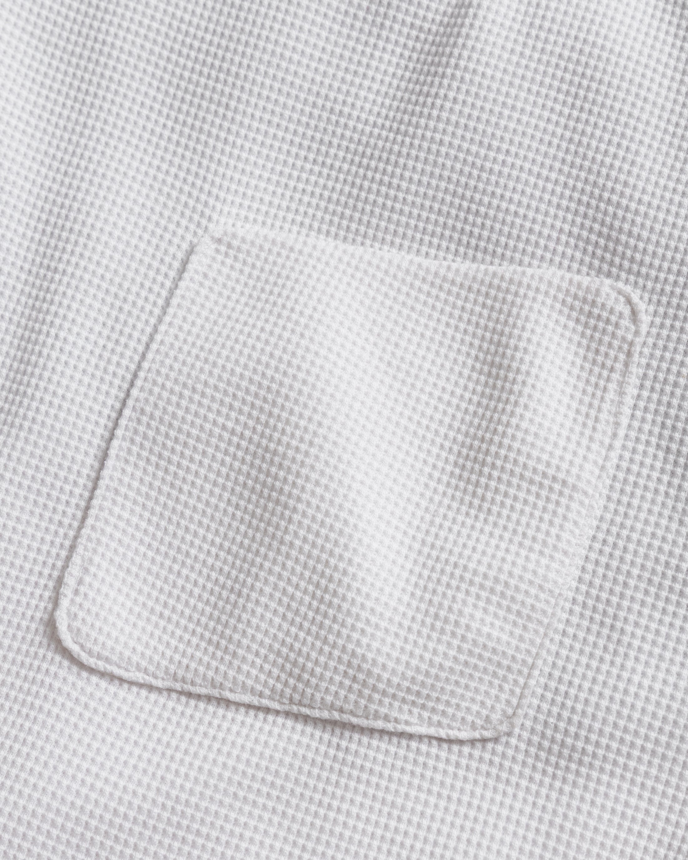 HIROCK LTE HALF SLEEVE CREWNECK - WHITE TECH COTTON LIGHTWEIGHT THERMAL