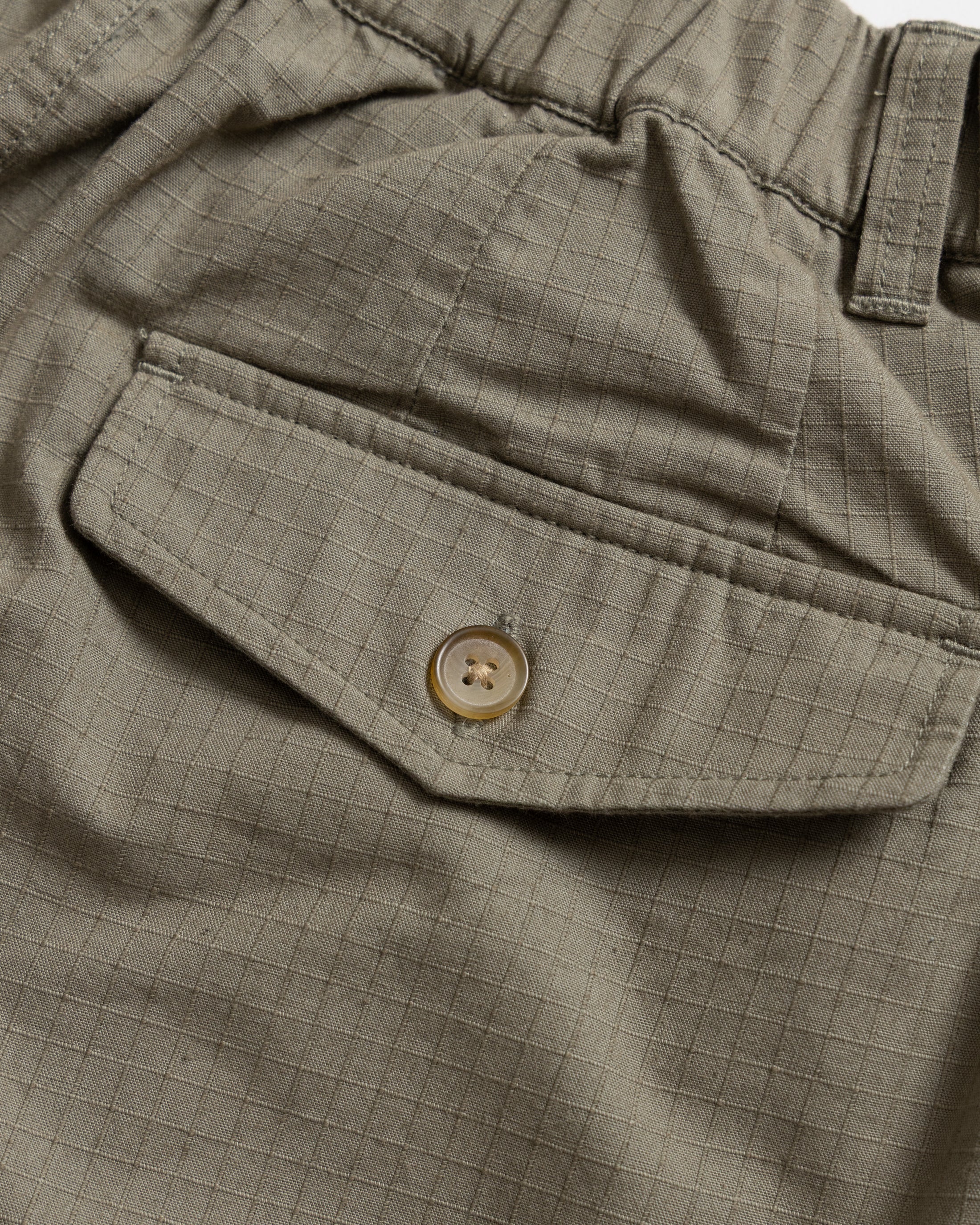 KELL PLEATED BIG PANT - DESTROYED SAGE COTTON RIPSTOP