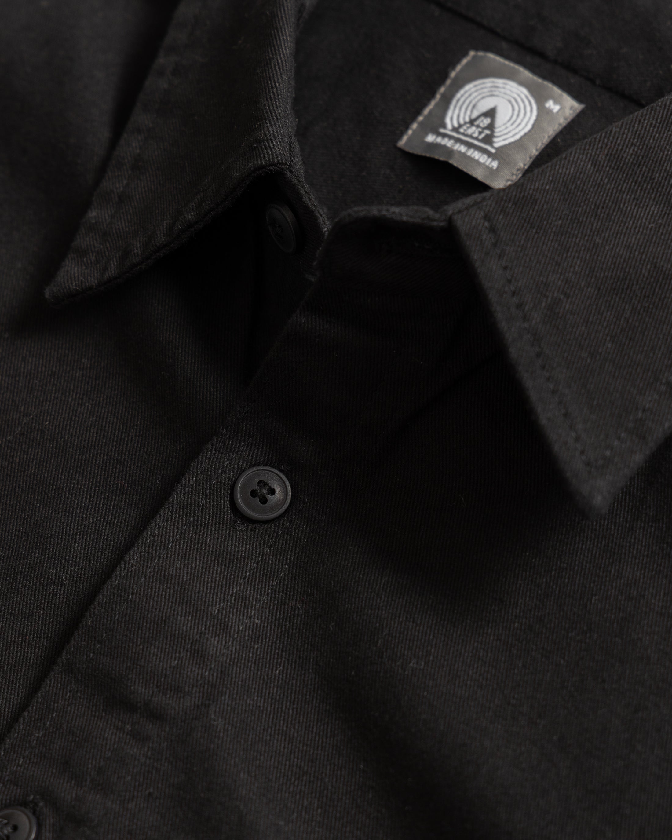 SHELTER SERVICE SHIRT - BLACK HOMEGROWN TWILL