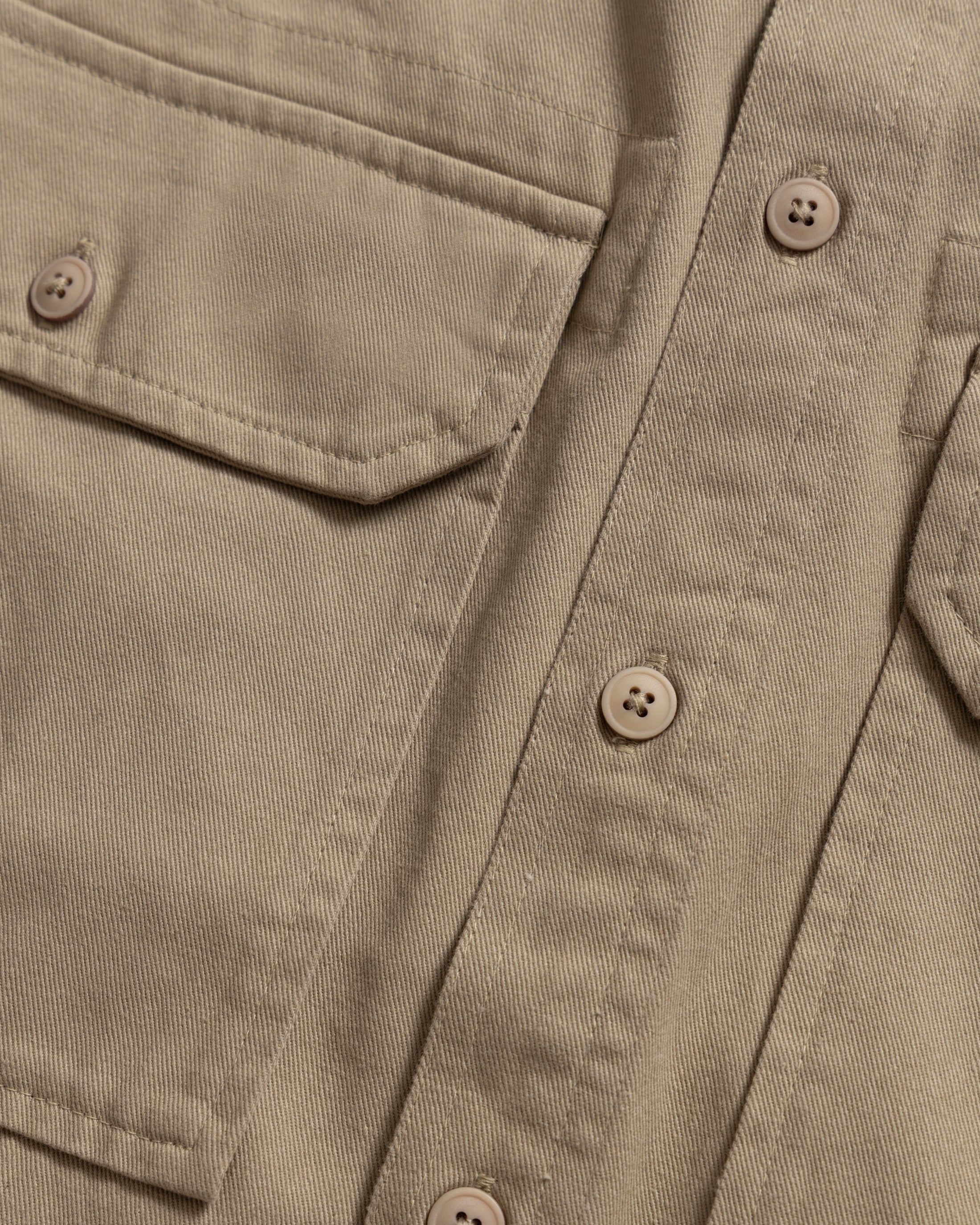 SHELTER SERVICE SHIRT - CRAMERTON BEIGE HOMEGROWN TWILL