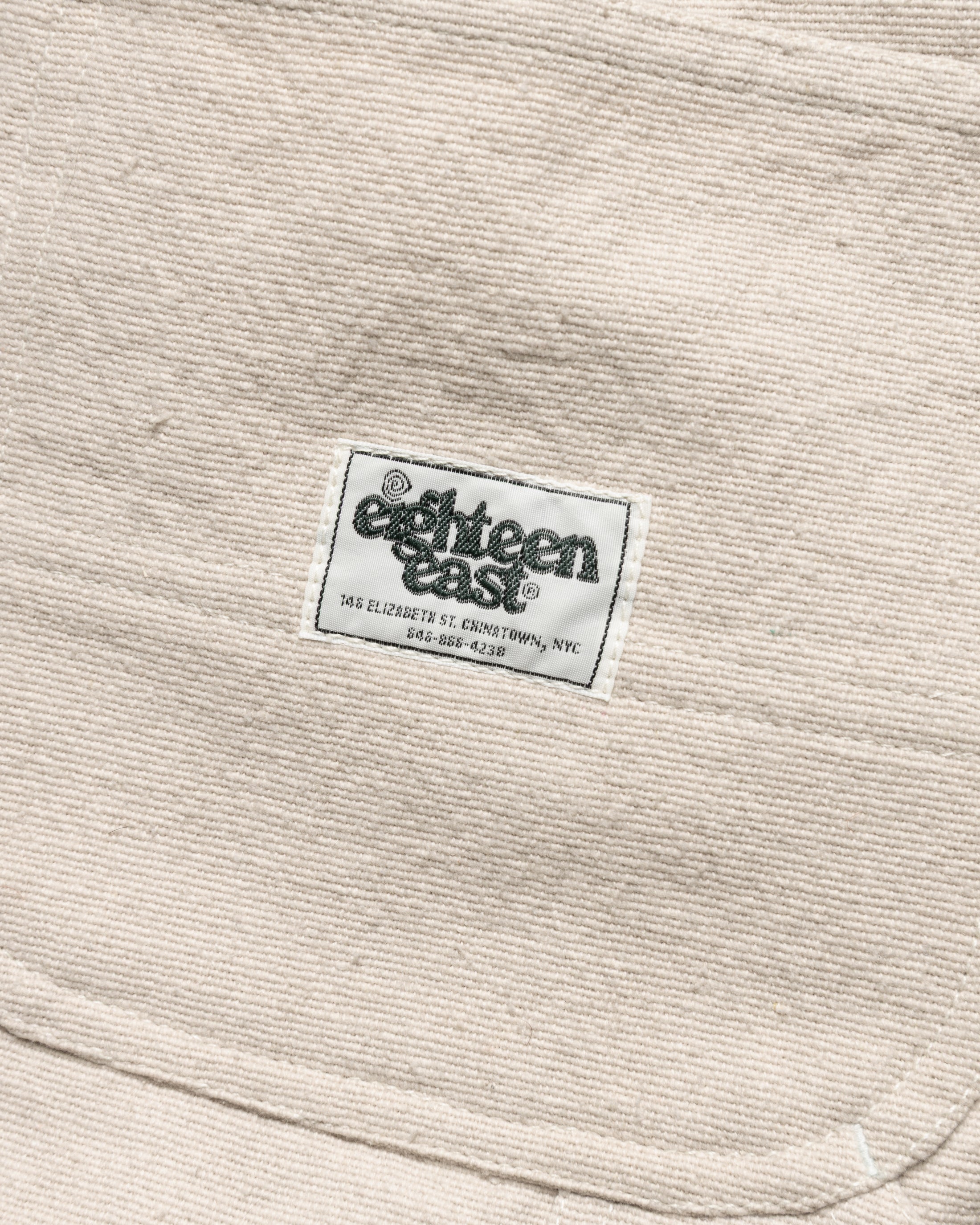 ELI HAND-EMBROIDERED DOUBLE KNEE WORK PANT - AGED SAND HANDSPUN COTTON CANVAS