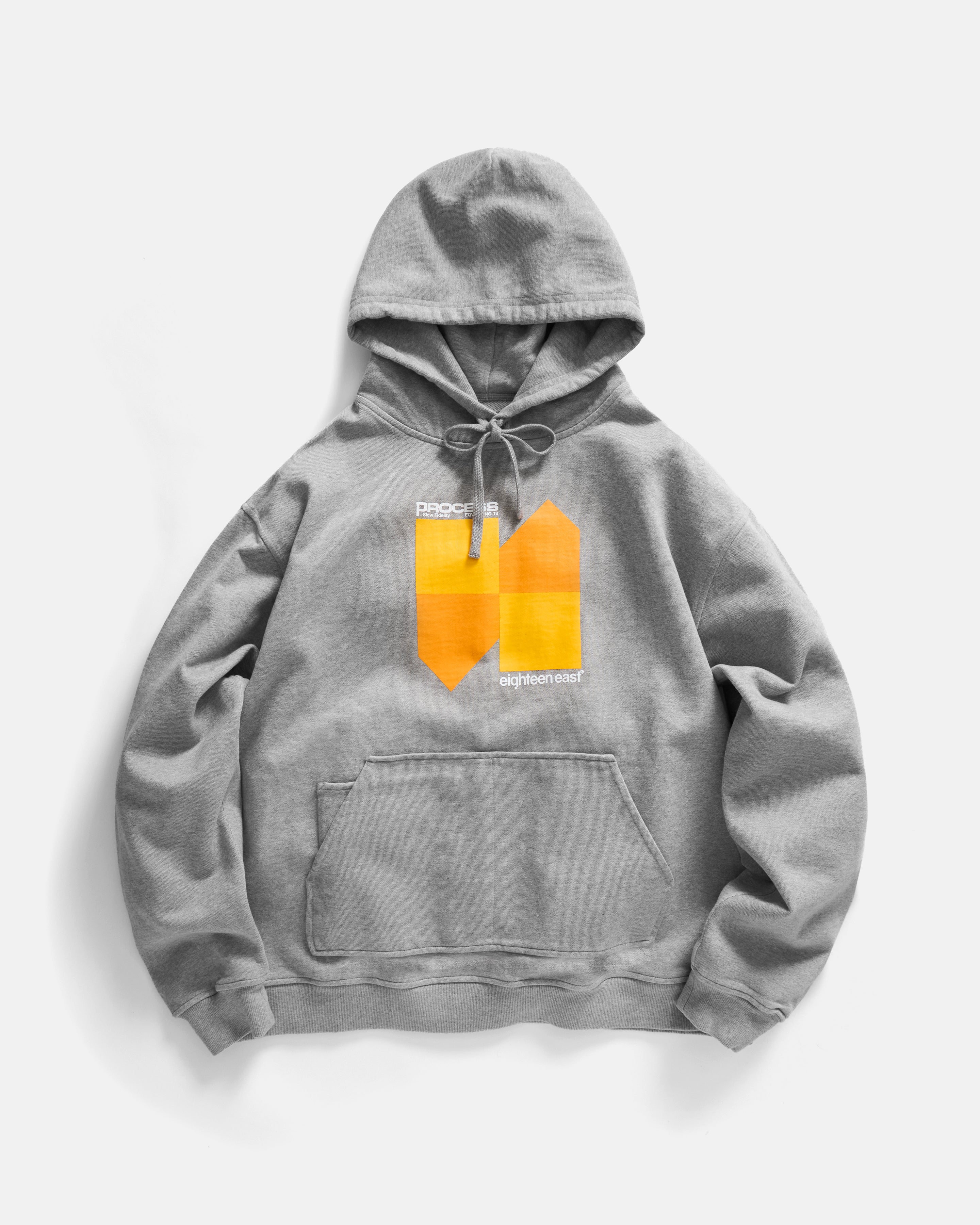 PROCESS NOVIS HOODED SWEATSHIRT - PRACTICE HEATHER 19oz. ALL COTTON LOOPBACK TERRY FLEECE