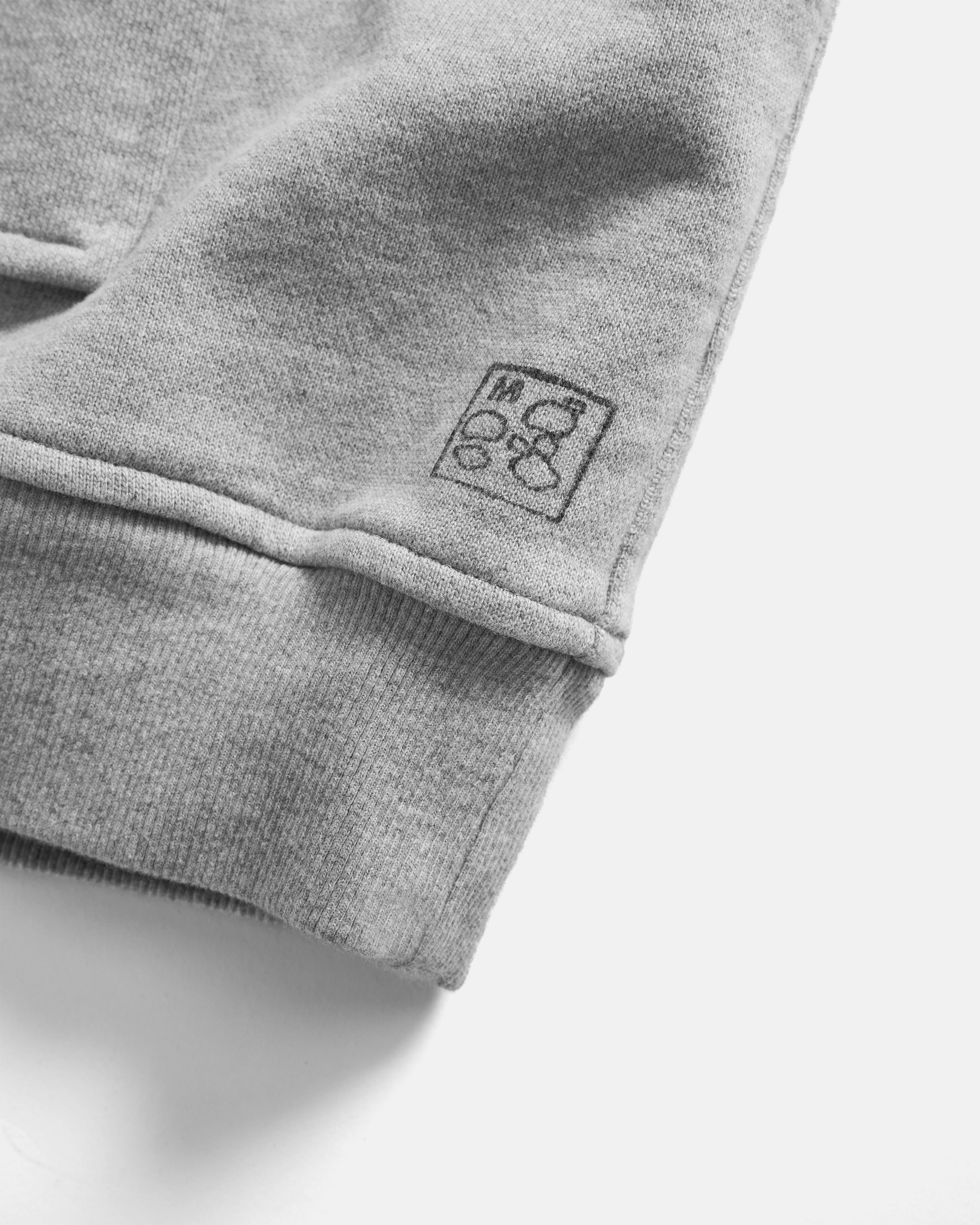 PROCESS NOVIS HOODED SWEATSHIRT - PRACTICE HEATHER 19oz. ALL COTTON LOOPBACK TERRY FLEECE