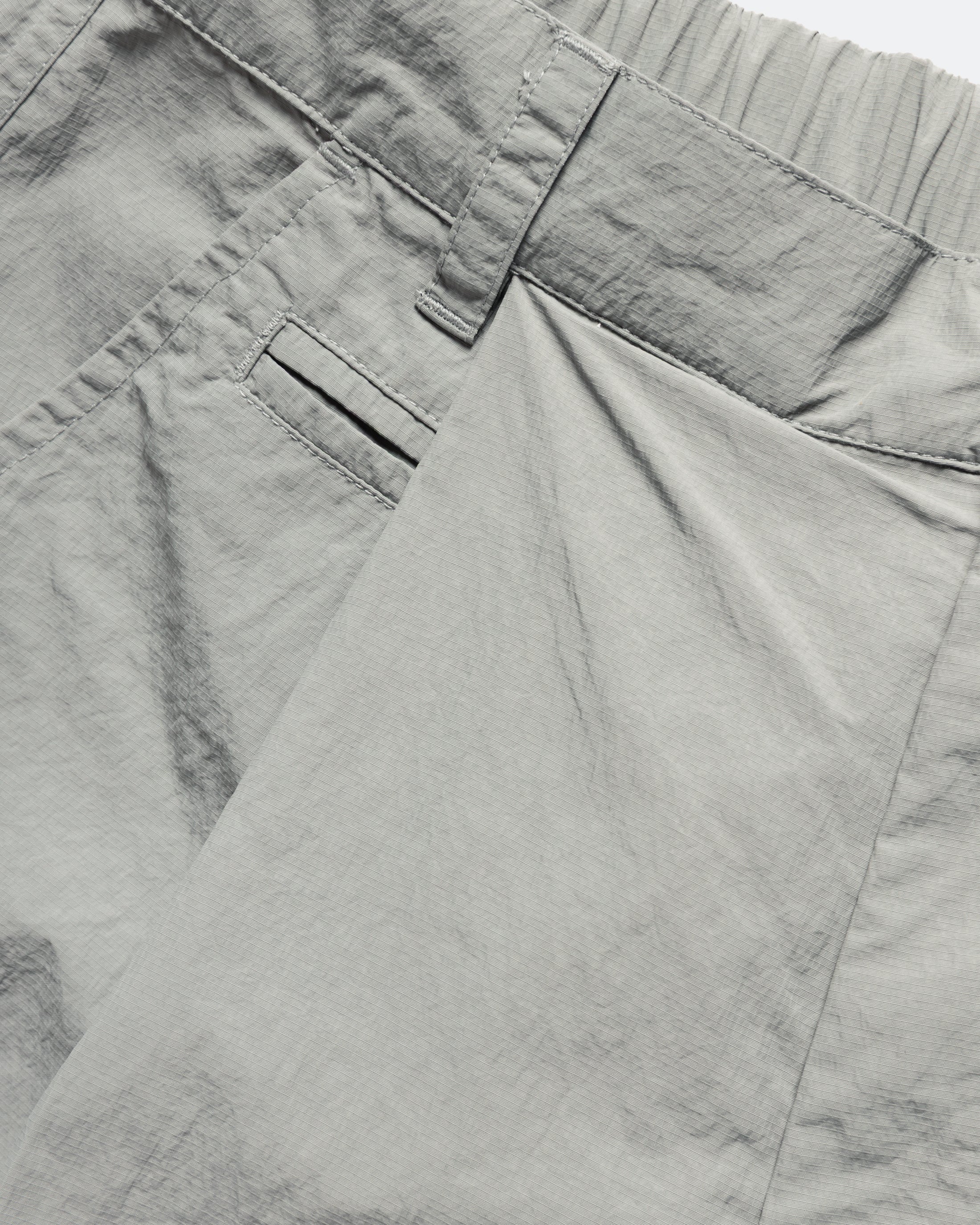 EMERY PLEATED BIG SHORTS - LUNAR ROCK FEATHERWEIGHT MICRO RIPSTOP NYLON