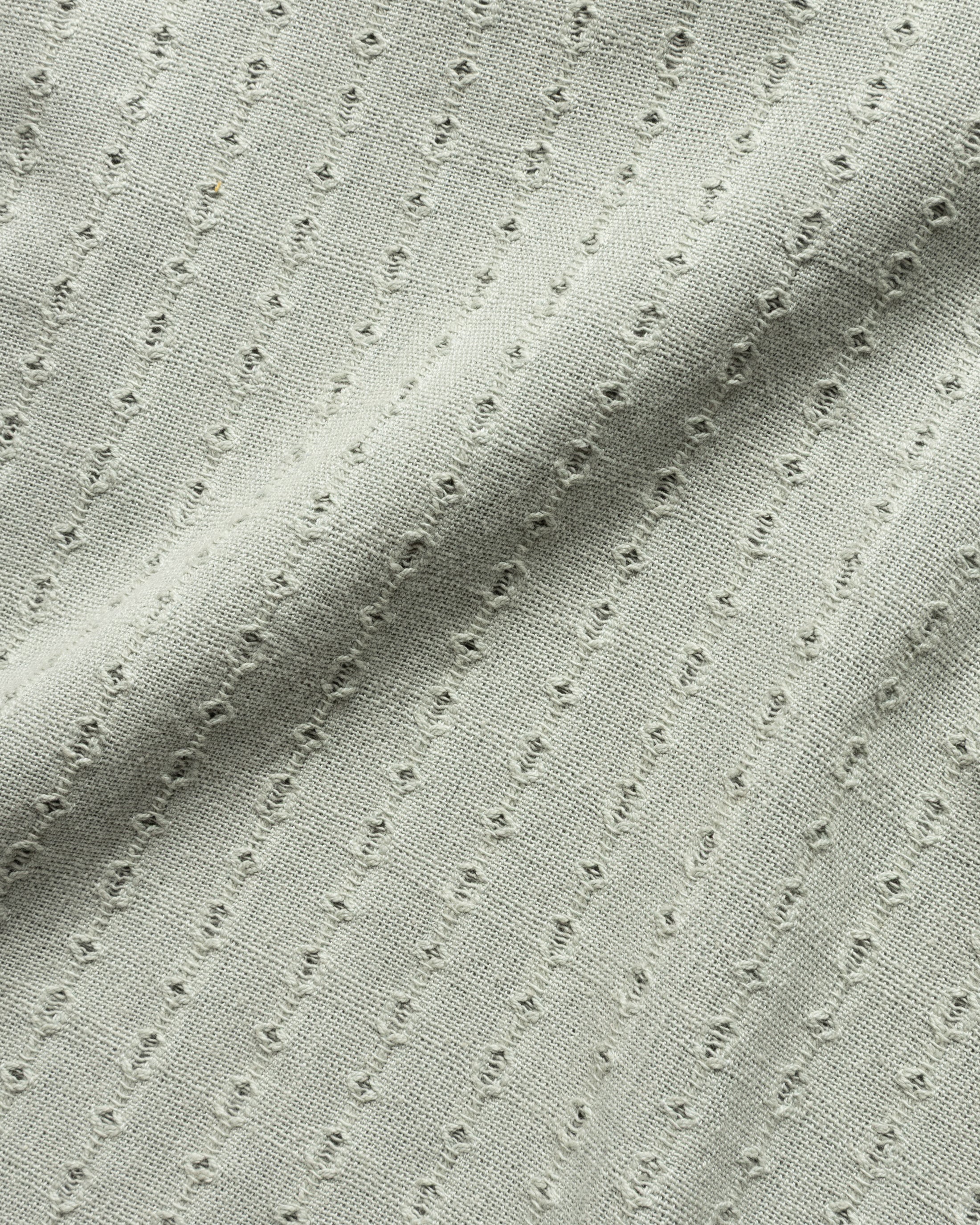 PETER SS POLO - LUNAR ROCK HANDWOVEN COTTON MESH