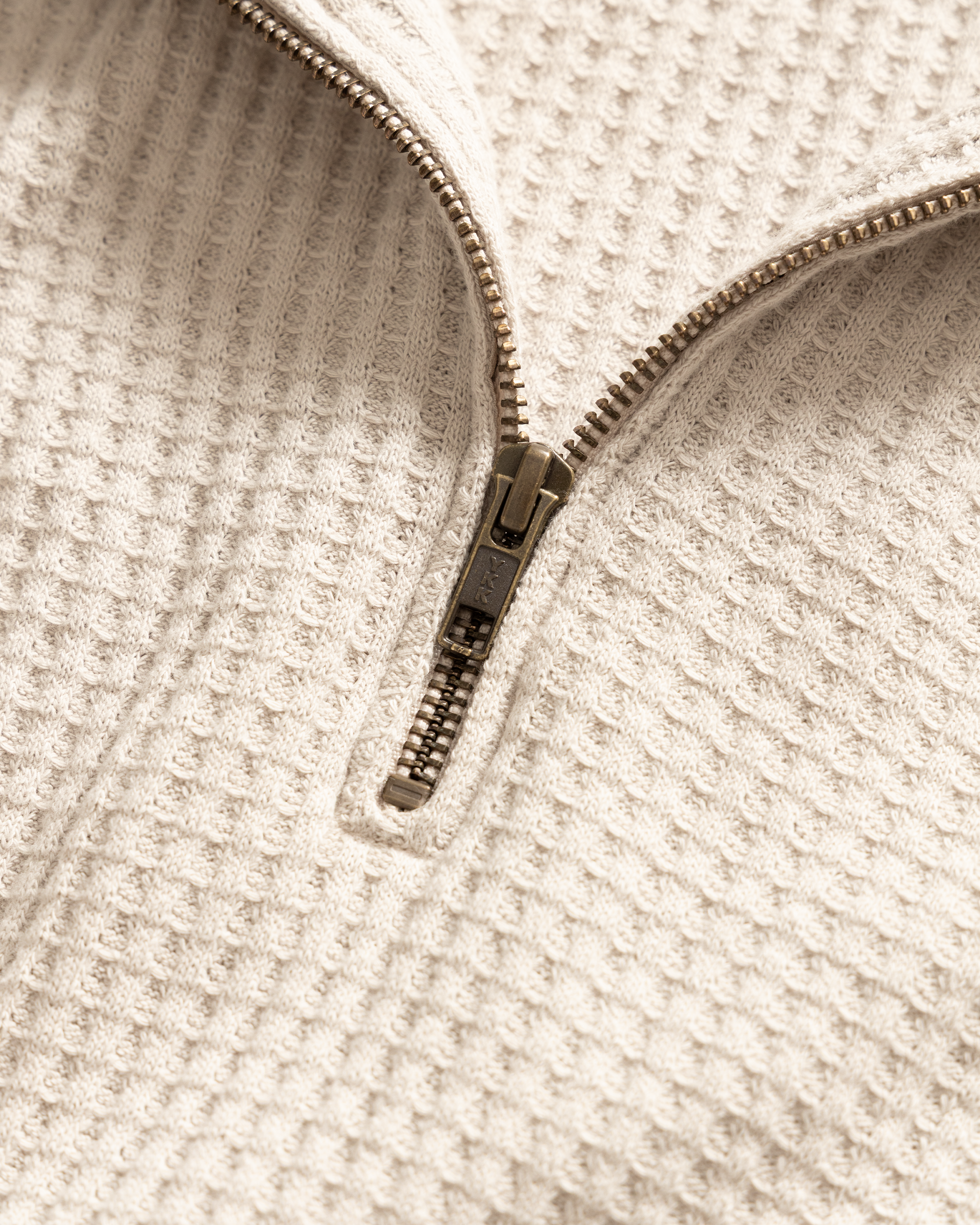 ROSCO 1/4 ZIP SWEATER - MOONSTRUCK BLENDED TECH COTTON EXPLODED THERMAL