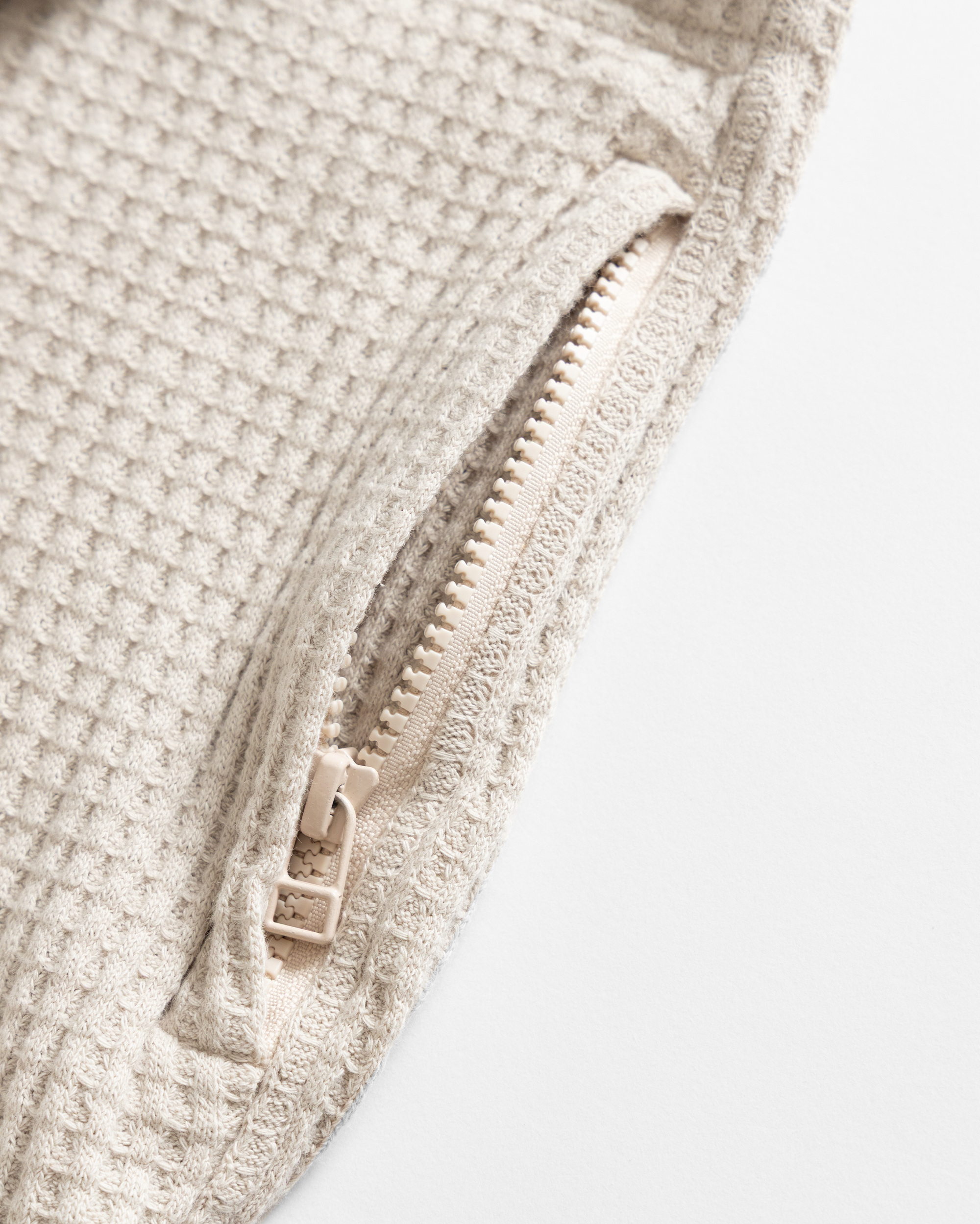 ROSCO 1/4 ZIP SWEATER - MOONSTRUCK BLENDED TECH COTTON EXPLODED THERMAL