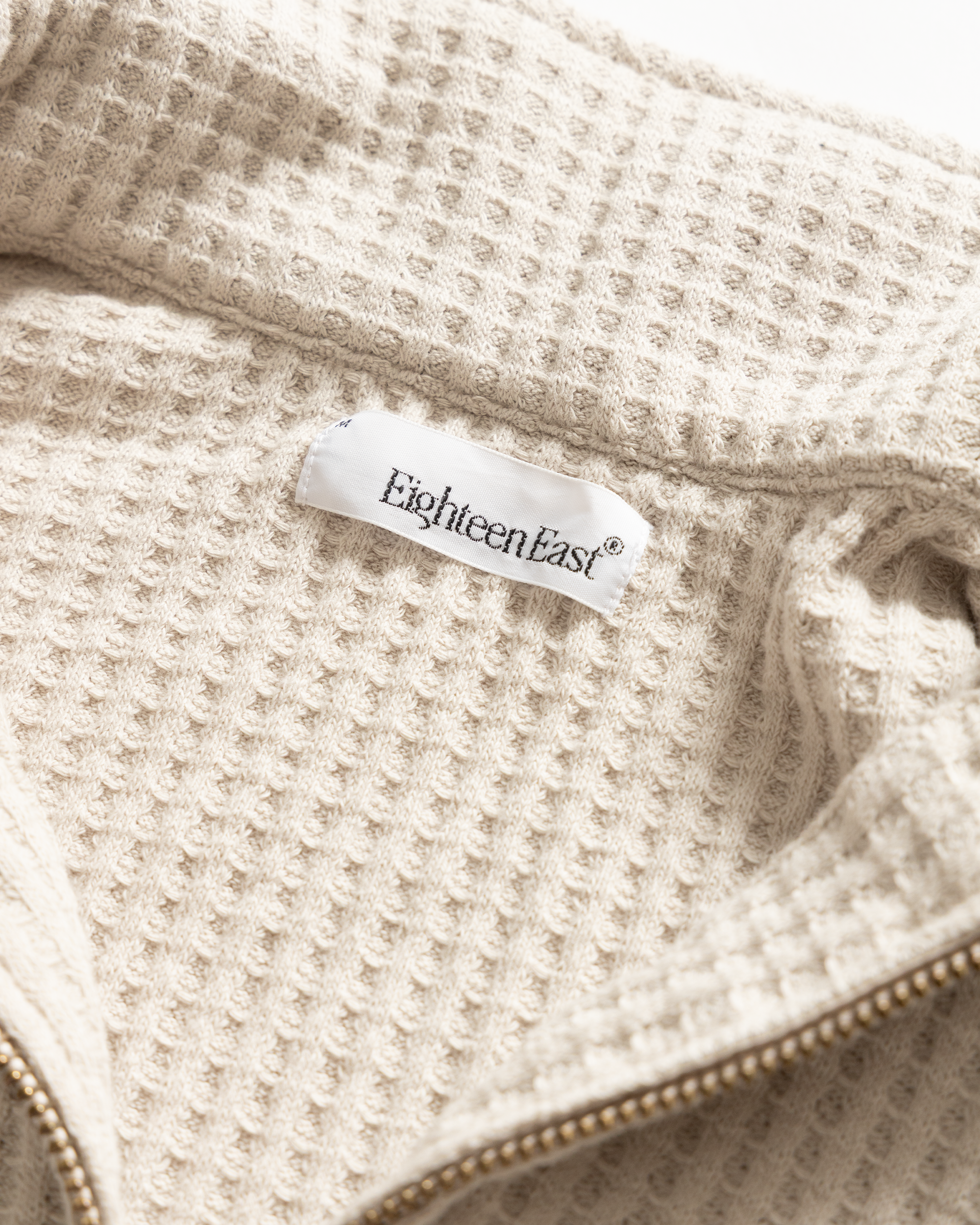 ROSCO 1/4 ZIP SWEATER - MOONSTRUCK BLENDED TECH COTTON EXPLODED THERMAL