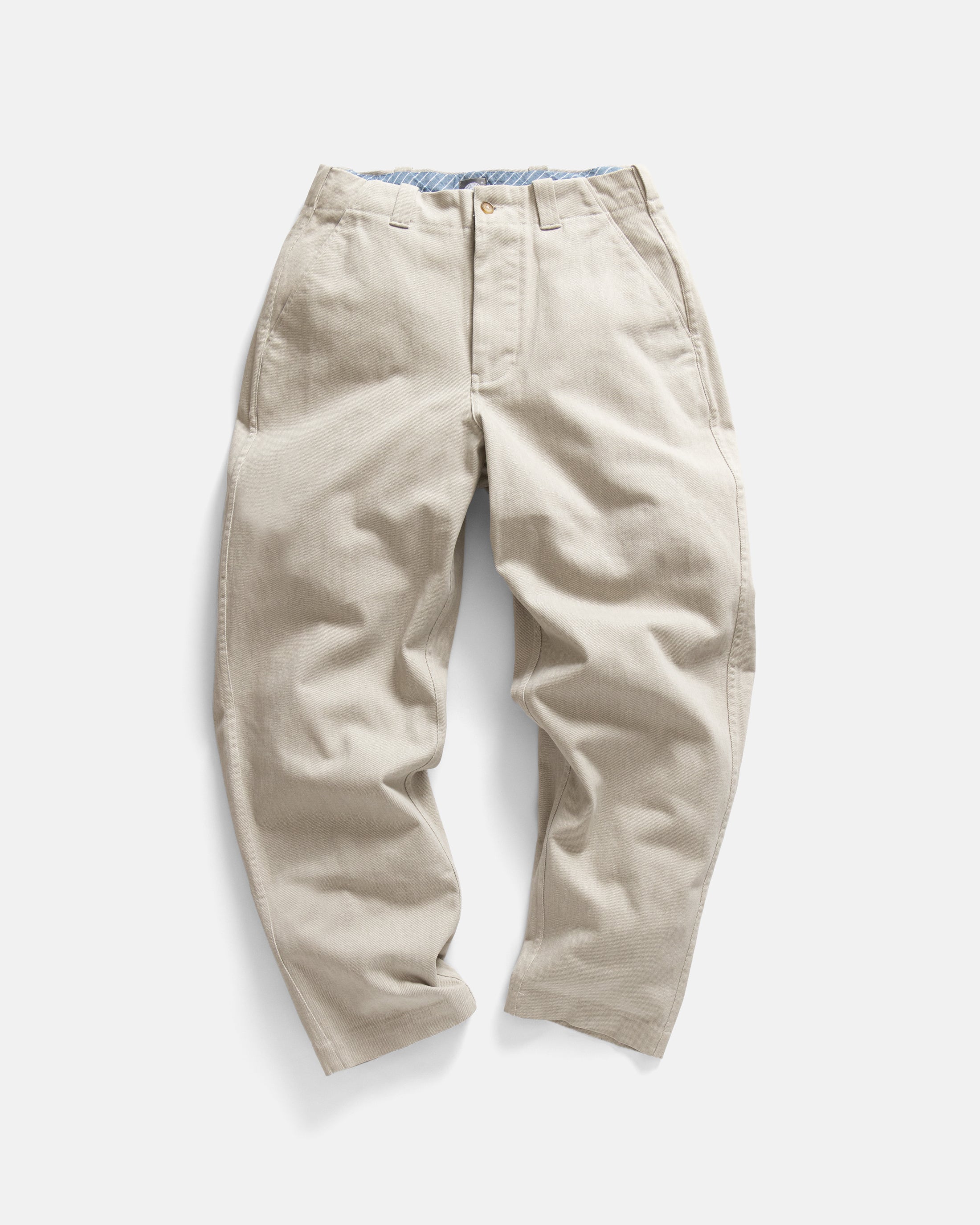 ROSSI CHINO - ECRU BRUSHED HEATHER CAVALRY TWILL