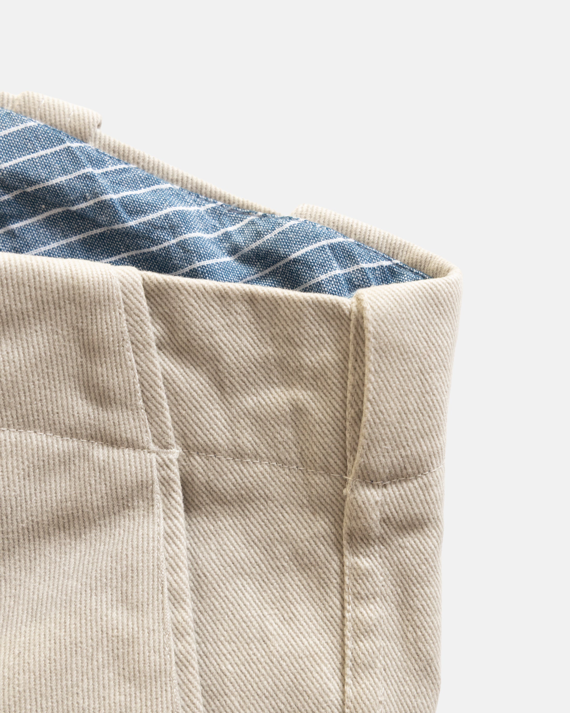 ROSSI CHINO - ECRU BRUSHED HEATHER CAVALRY TWILL