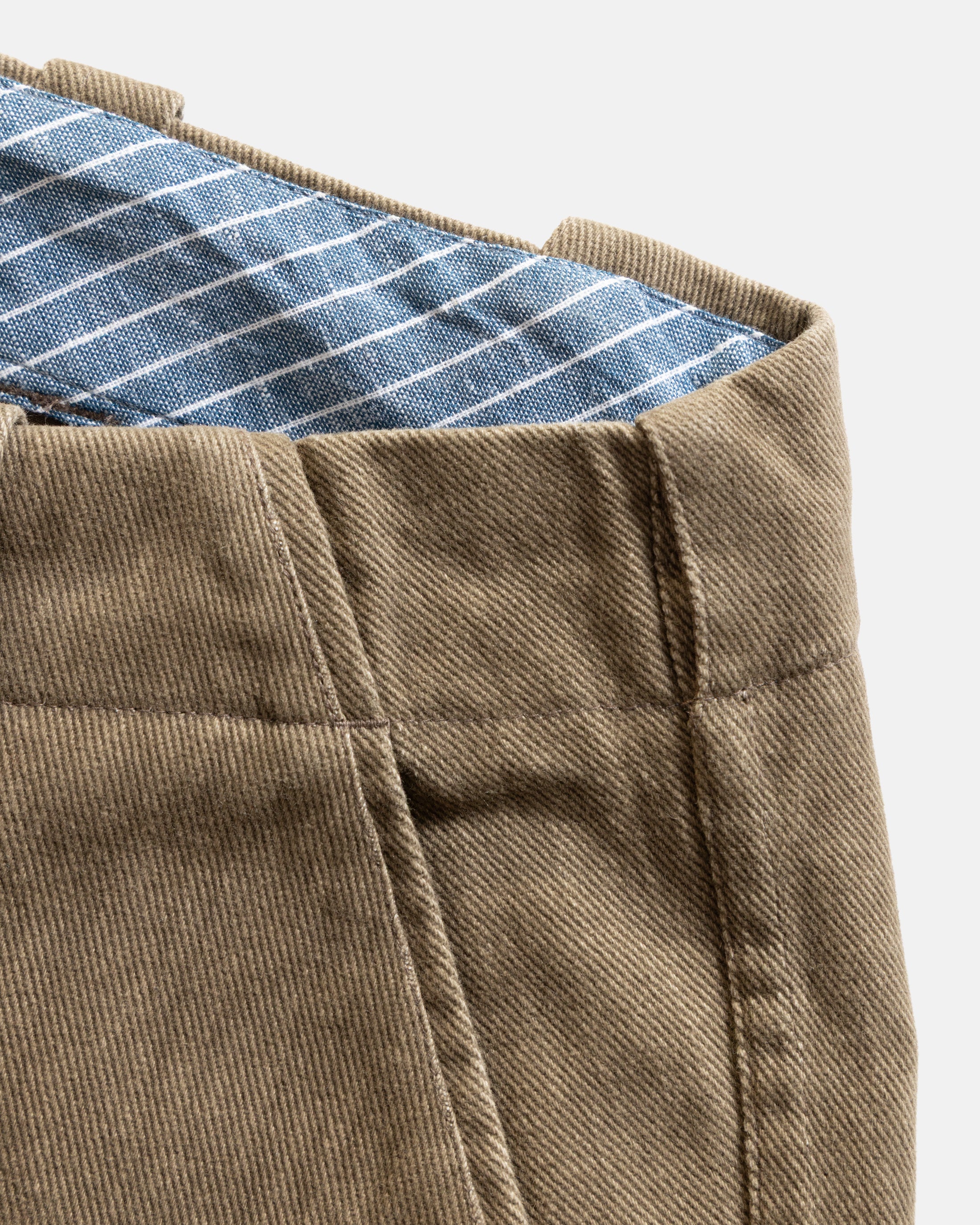 ROSSI CHINO - WALNUT BRUSHED HEATHER CAVALRY TWILL