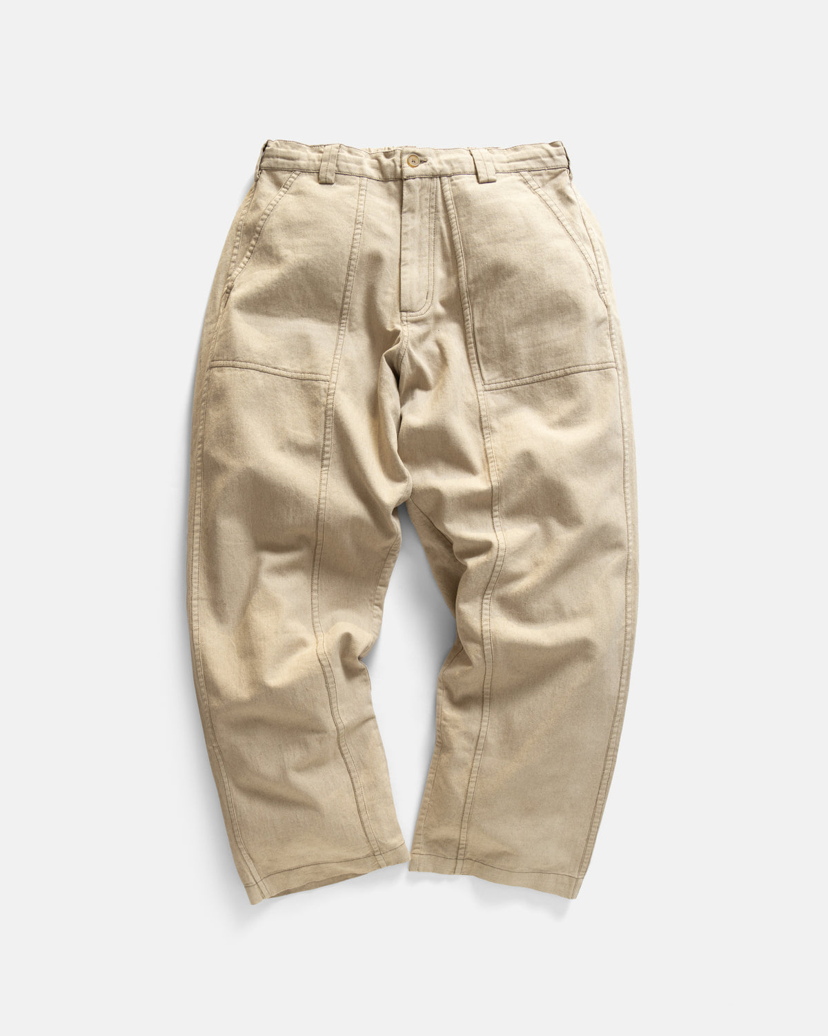 ROY BAKER PANT - ECRU 11 oz. LEFT HAND TWILL COTTON DENIM