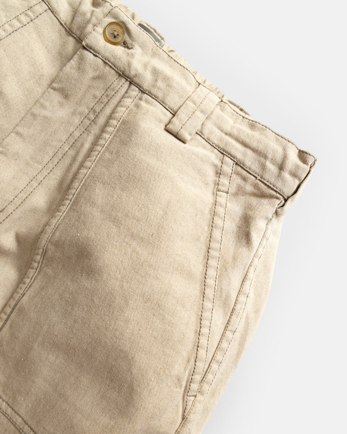 ROY BAKER PANT - ECRU 11 oz. LEFT HAND TWILL COTTON DENIM