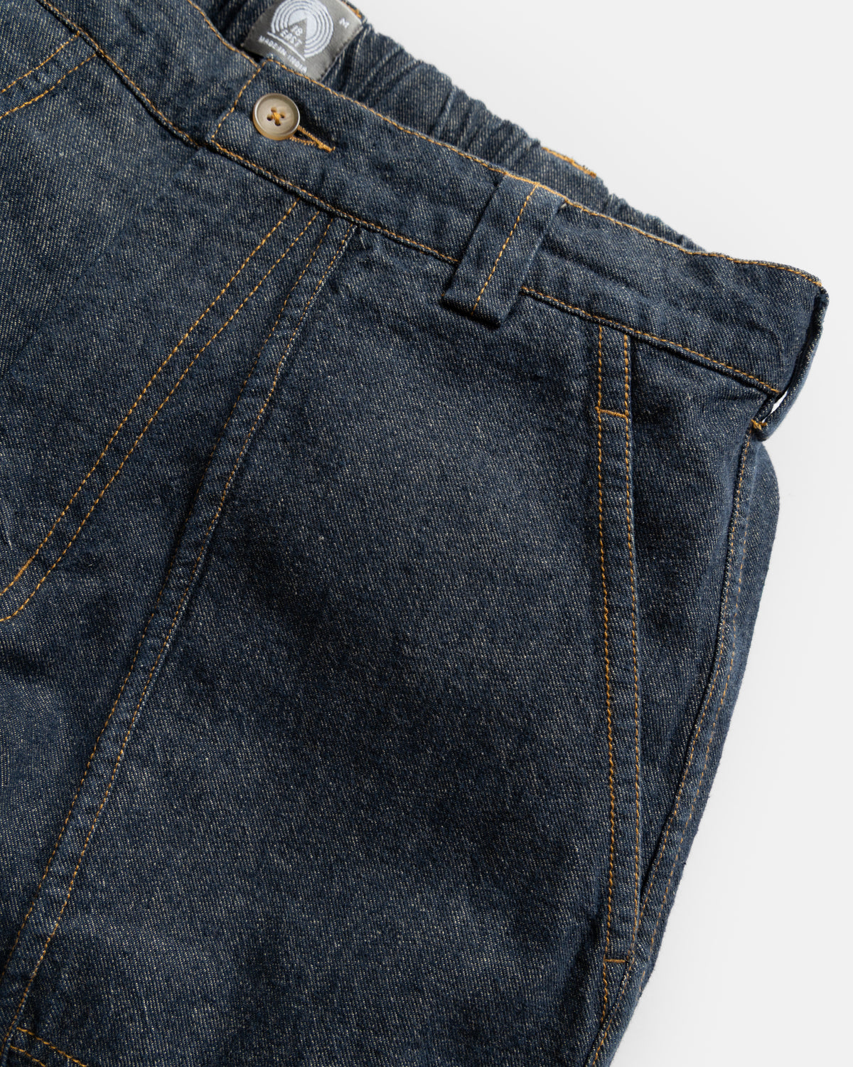 ROY BAKER PANT - INDIGO / KHAKI 11 oz. LEFT HAND TWILL COTTON DENIM