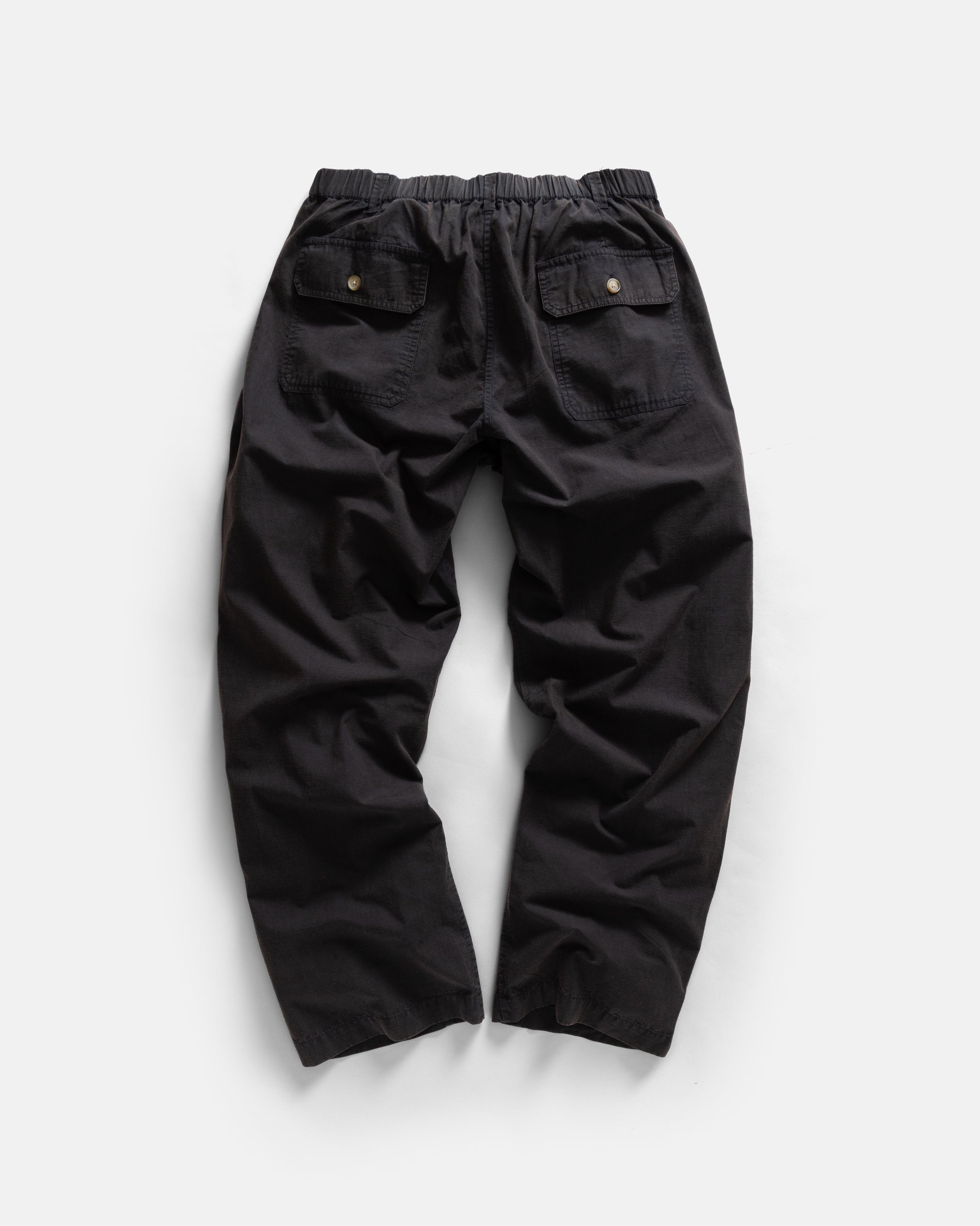 ROY BAKER PANT - BLACK MAGMA STONEWASHED COTTON MICRO RIPSTOP