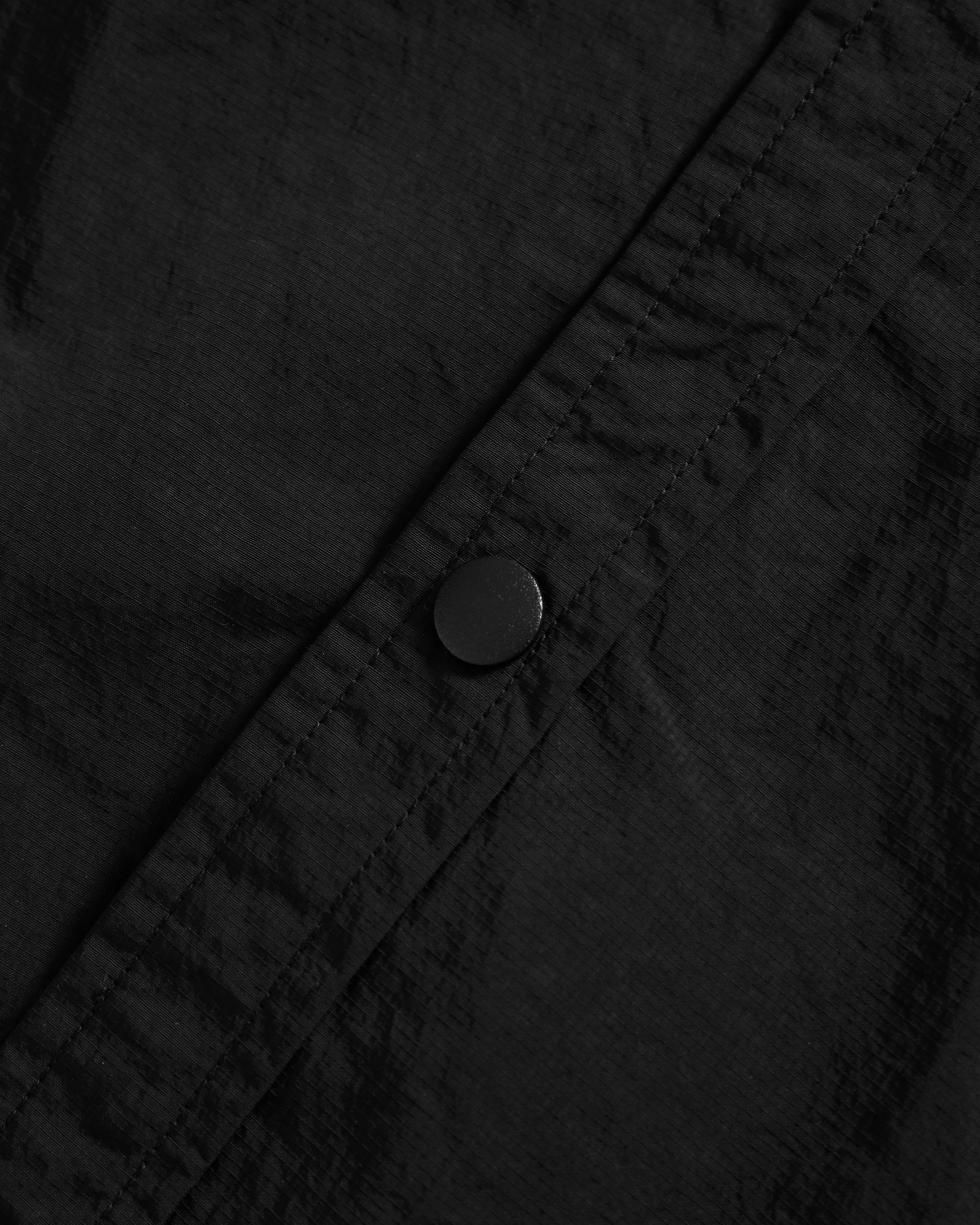 S/S BACLIFF ABSTRACT POCKET FIELD SHIRT - BLACK FEATHERWEIGHT MICRO RIPSTOP NYLON