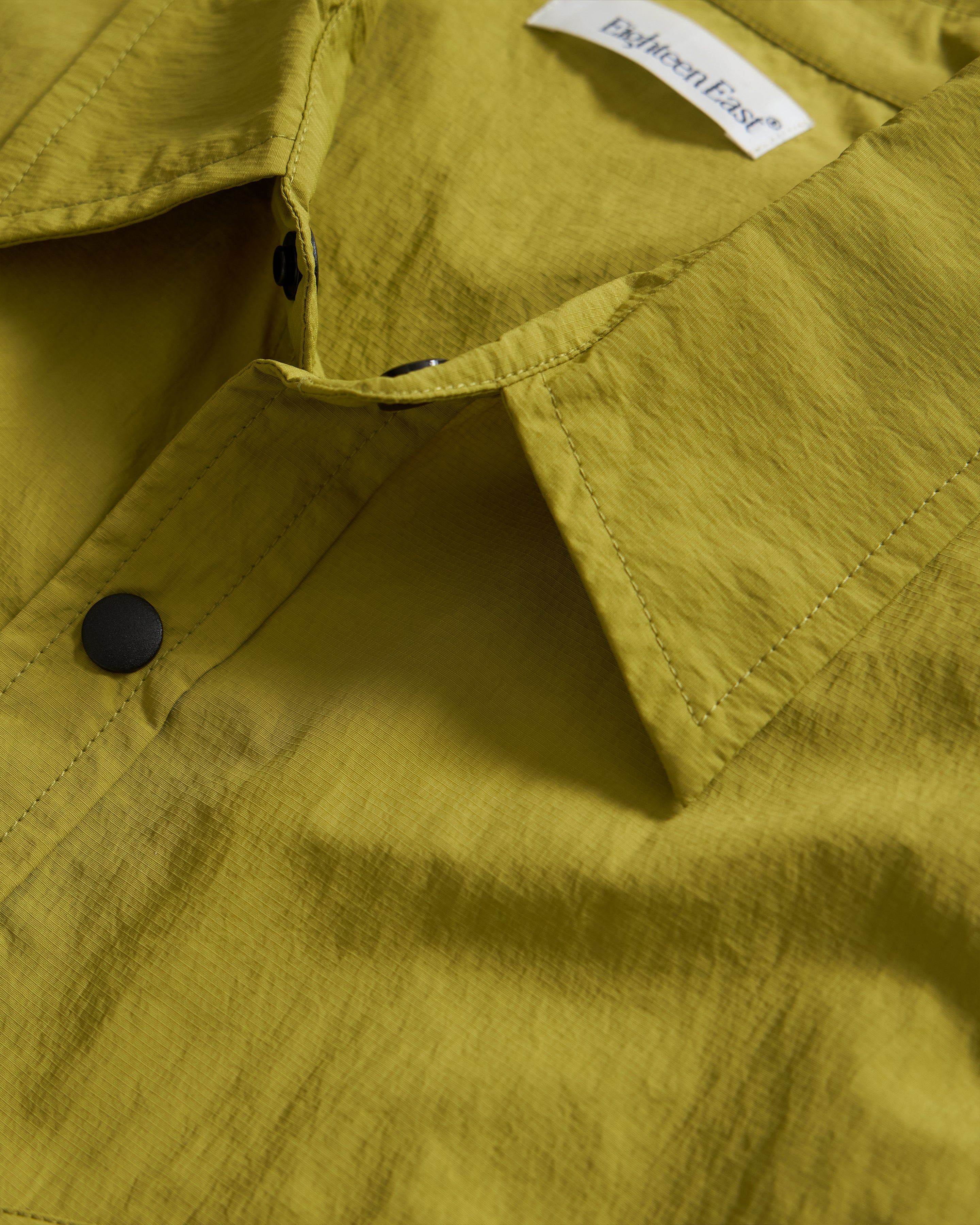S/S BACLIFF ABSTRACT POCKET FIELD SHIRT - IGUANA GREEN FEATHERWEIGHT MICRO RIPSTOP NYLON
