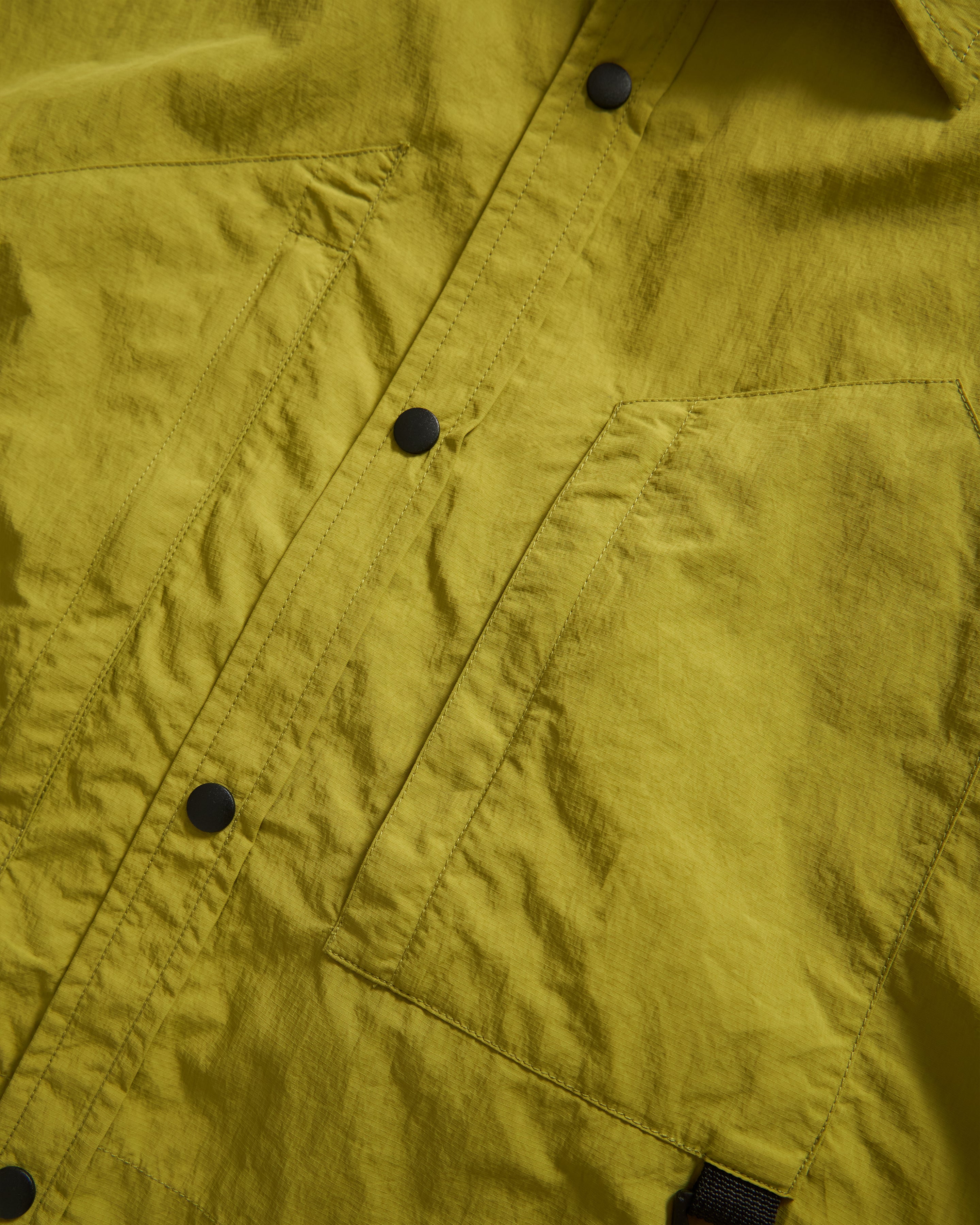 S/S BACLIFF ABSTRACT POCKET FIELD SHIRT - IGUANA GREEN FEATHERWEIGHT MICRO RIPSTOP NYLON