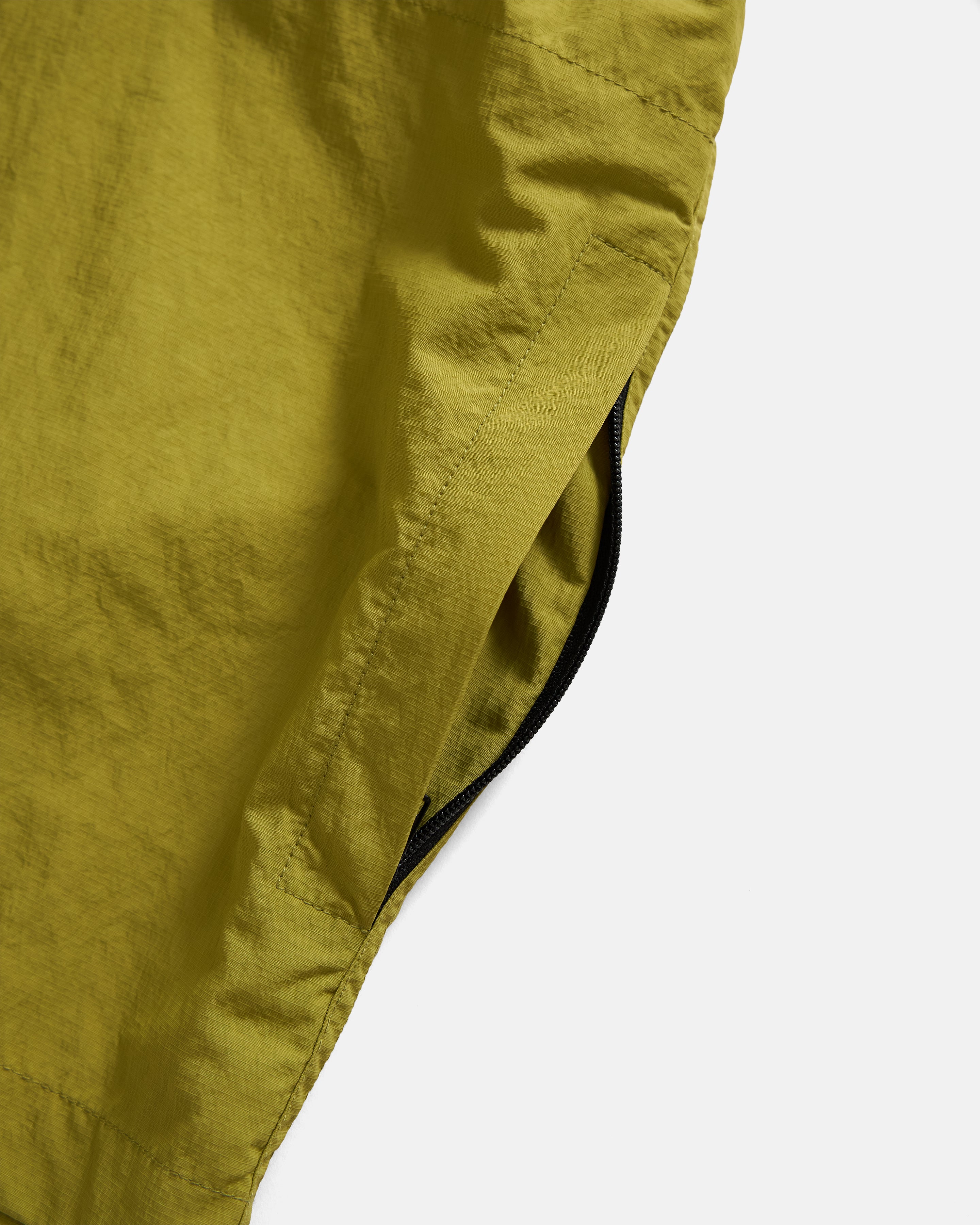 S/S BACLIFF ABSTRACT POCKET FIELD SHIRT - IGUANA GREEN FEATHERWEIGHT MICRO RIPSTOP NYLON