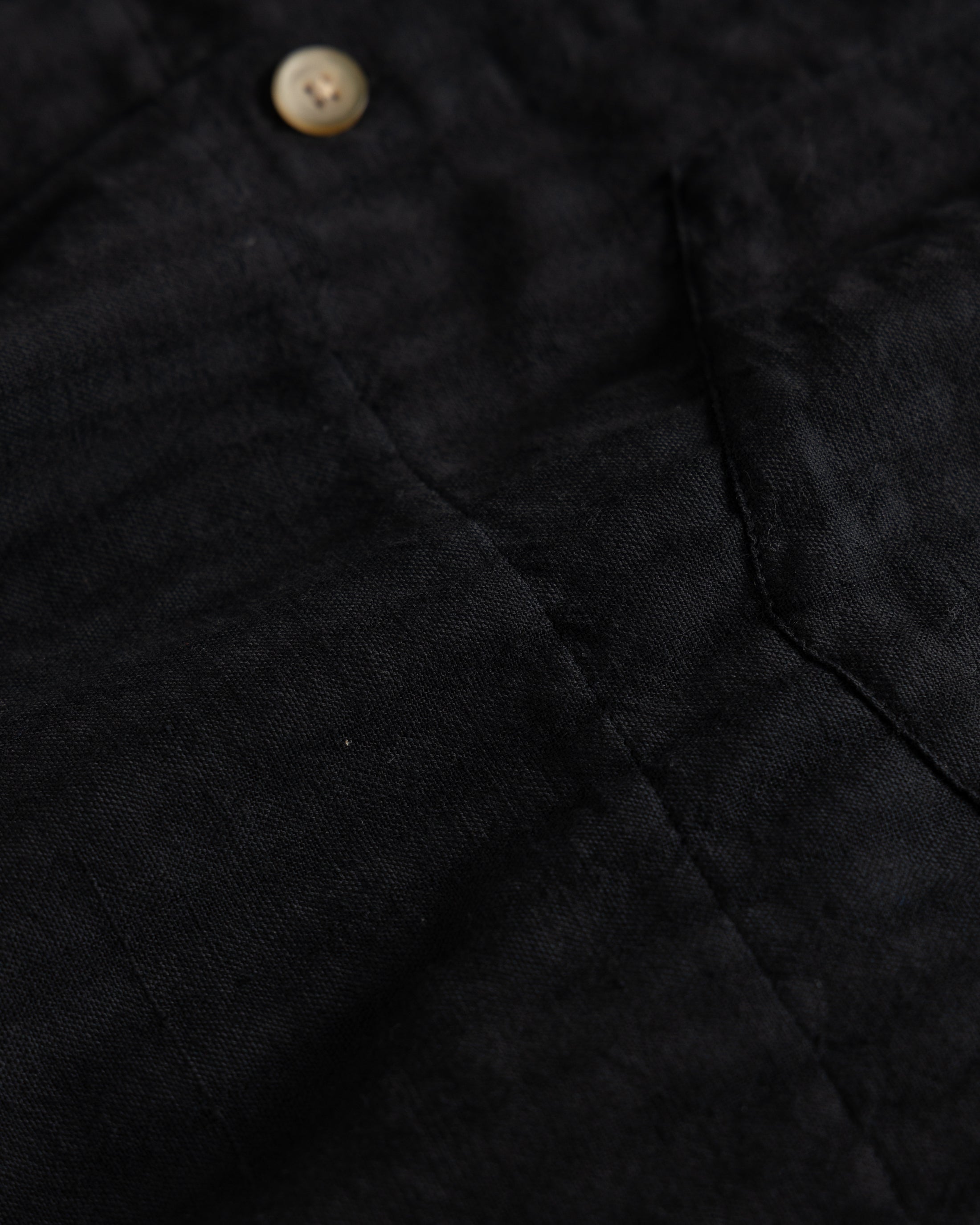 S/S GALE BOX SHIRT - TONAL BLACK COTTON GINGHAM