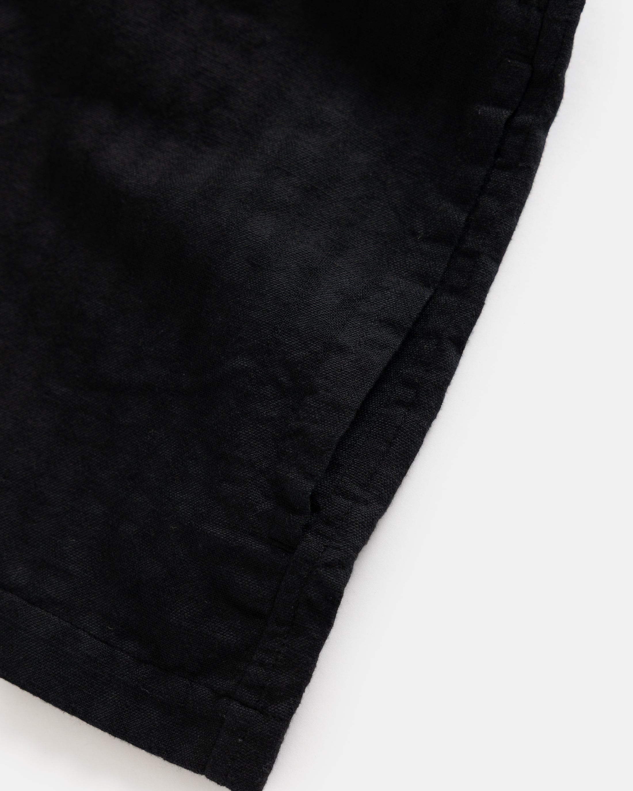 S/S GALE BOX SHIRT - TONAL BLACK COTTON GINGHAM