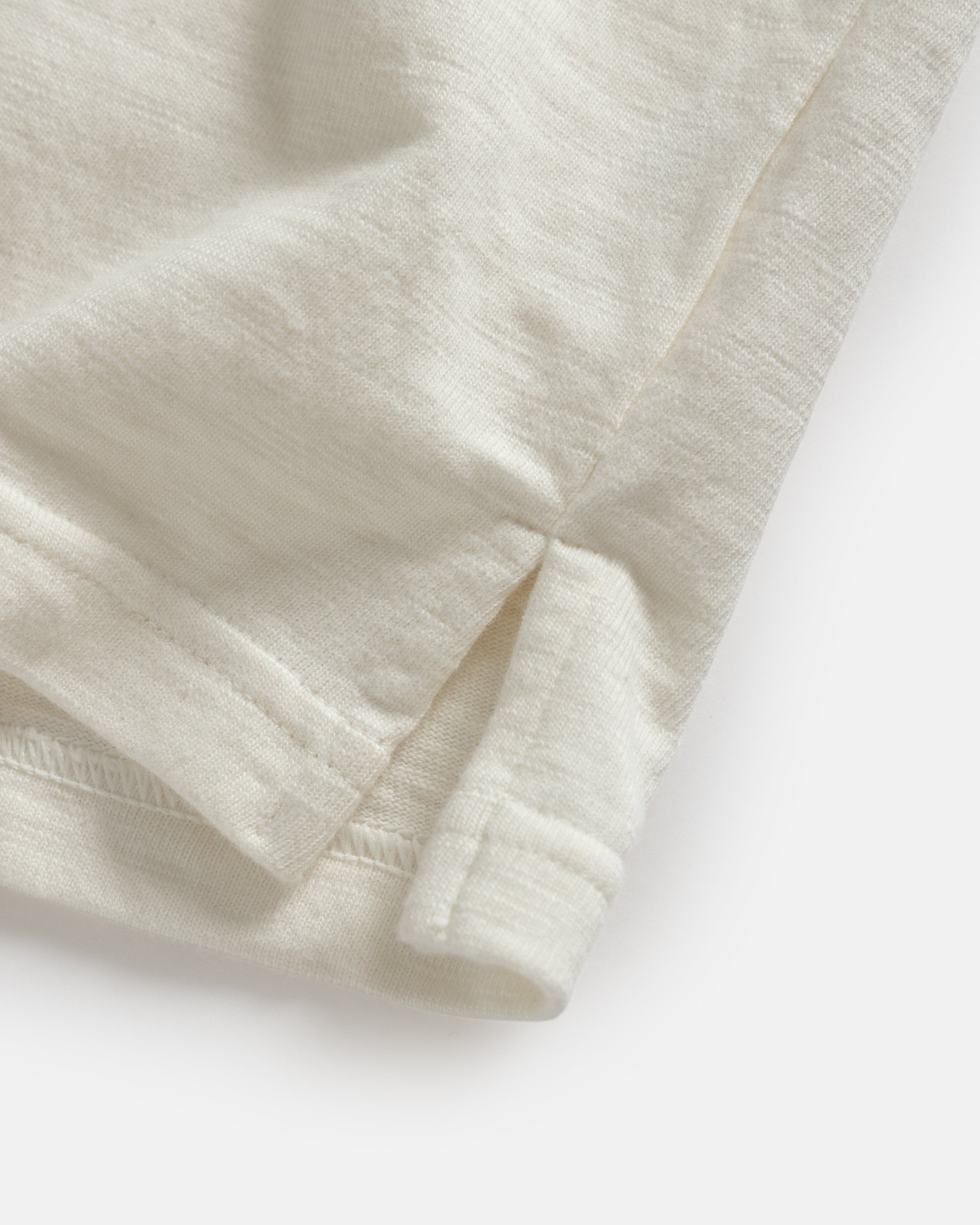 S/S OLIVER POLO - WHITE 9.2 oz SLUB COTTON JERSEY