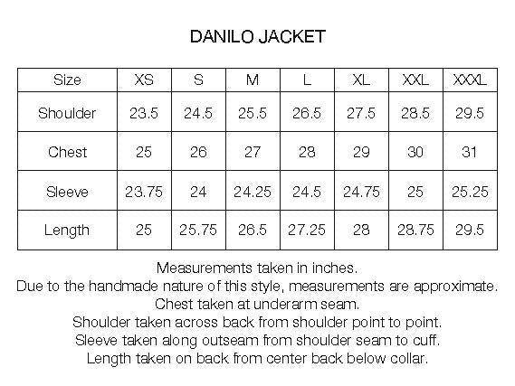 DANILO HARRINGTON JACKET - NEW TEAK HANDWOVEN MATKA SILK