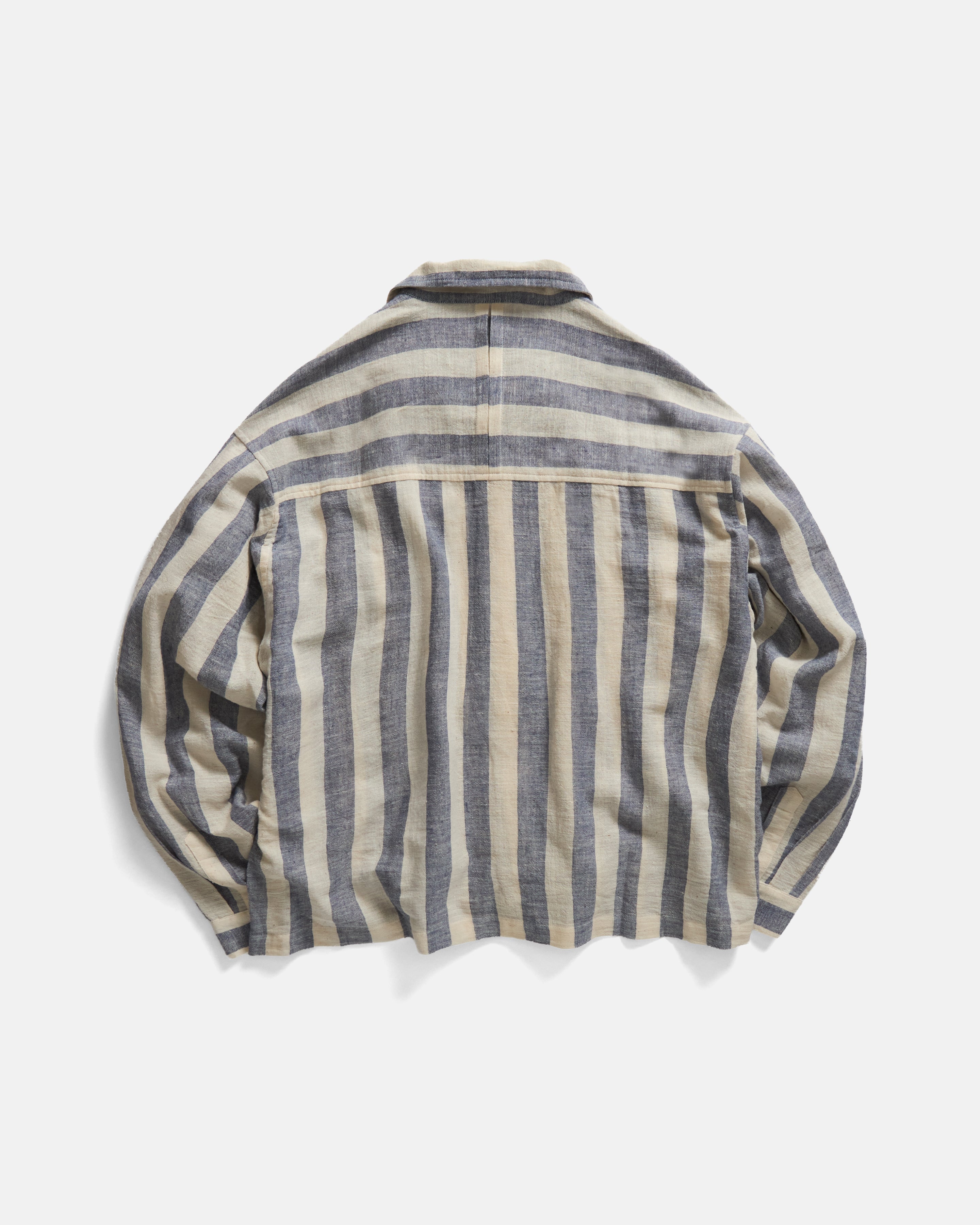 CHAMOIS FLAP POCKET SAM SHIRT - UNDYED / MORNING SKY HANDLOOM COTTON CHAMBRAY