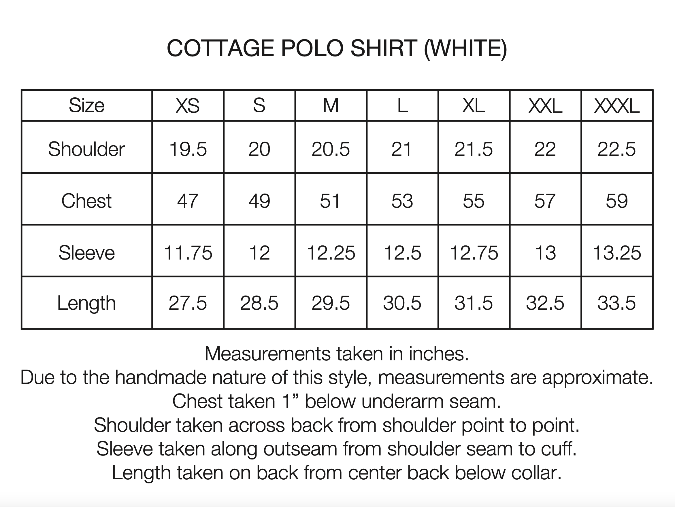 COTTAGE SS GIANT POLO - WHITE COTTON PIQUE