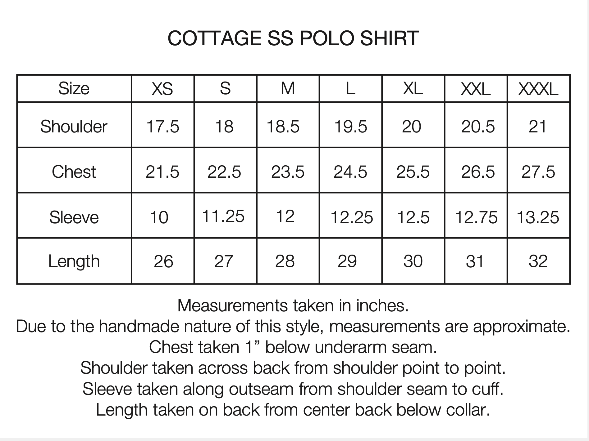 COTTAGE SS GIANT POLO - BLACK COTTON PIQUE
