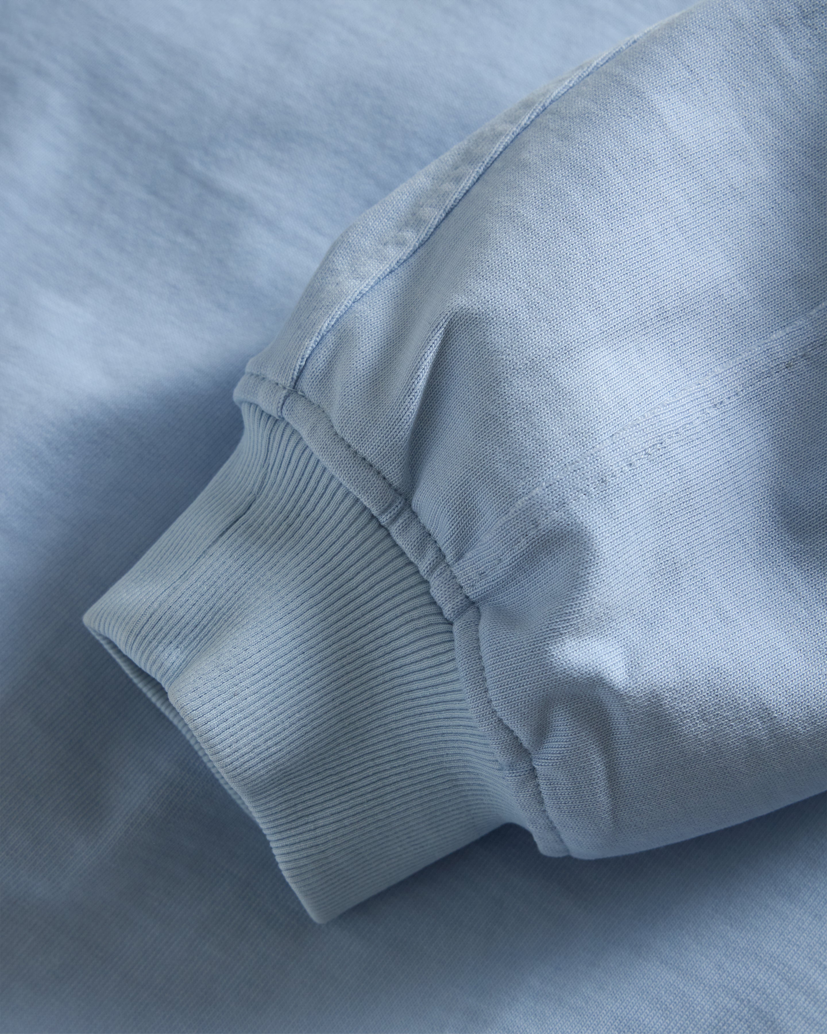 L/S SCRIMMAGE CREWNECK - BLUE FOG 12.25oz. ALL COTTON JERSEY